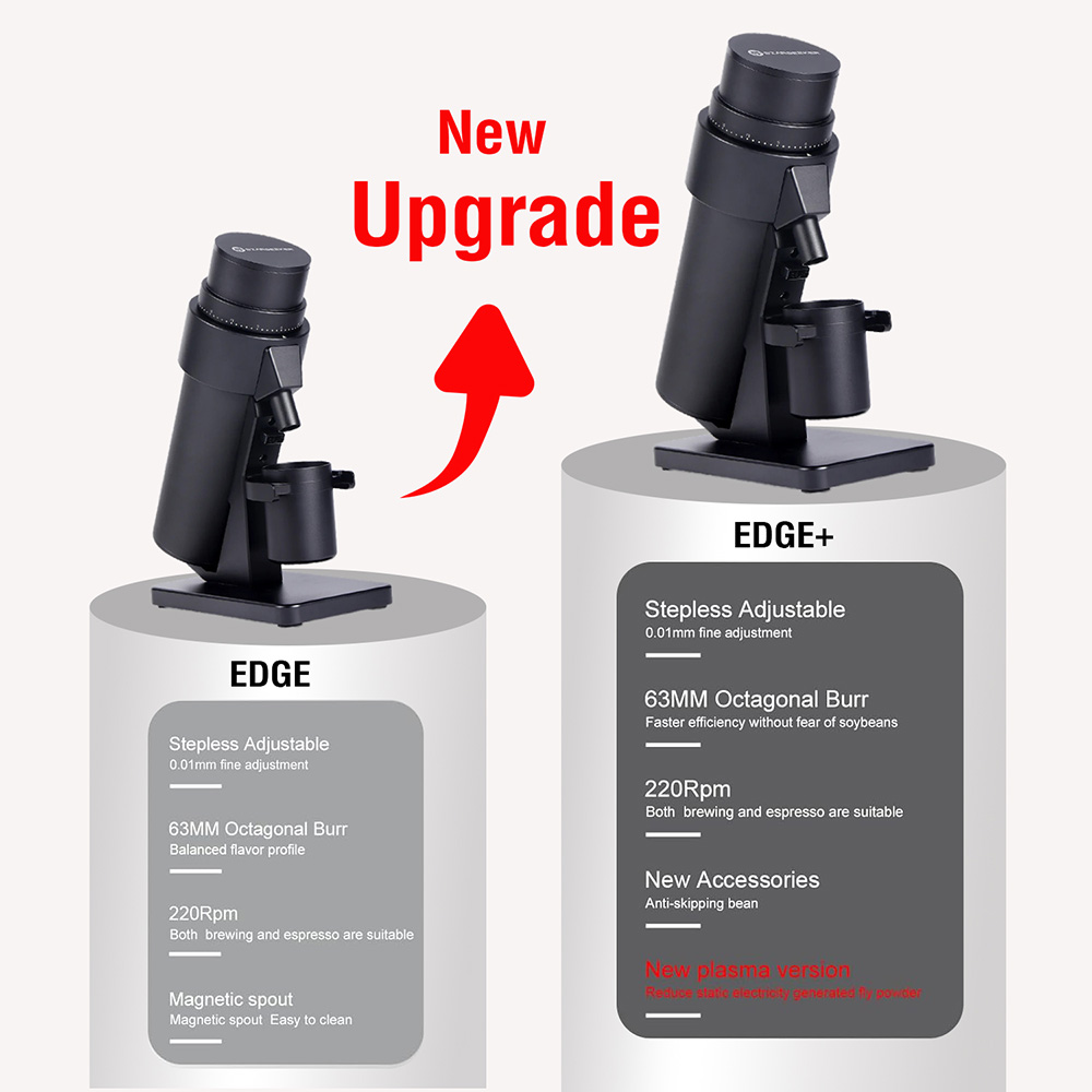 STARSEEKER EDGE Plus เครื่องบด เฟืองบด DLC 63 มม. ปรับความละเอียด 60 ระดับ เต้ารับผงติดแม่เหล็กถอดได้