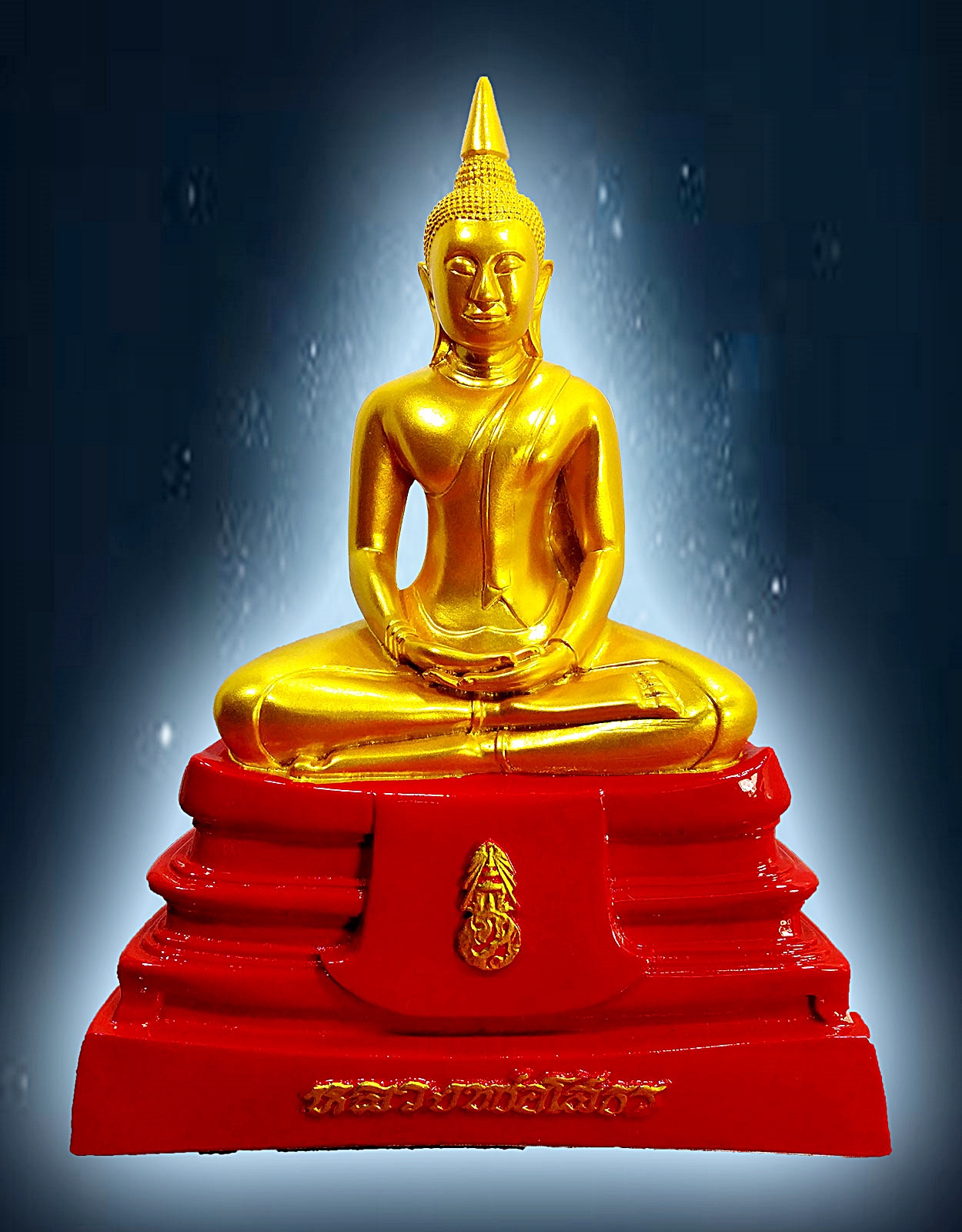 หลวงพ่อโสธร ภปร หน้าตัก 5 นิ้ว ผิวสีทอง