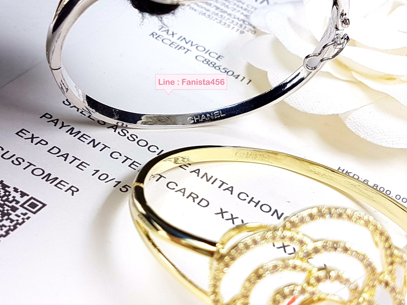 Camelia chanel Bangel กำไลทรงดอกคาเมเลียฉลุ งาน Hiend