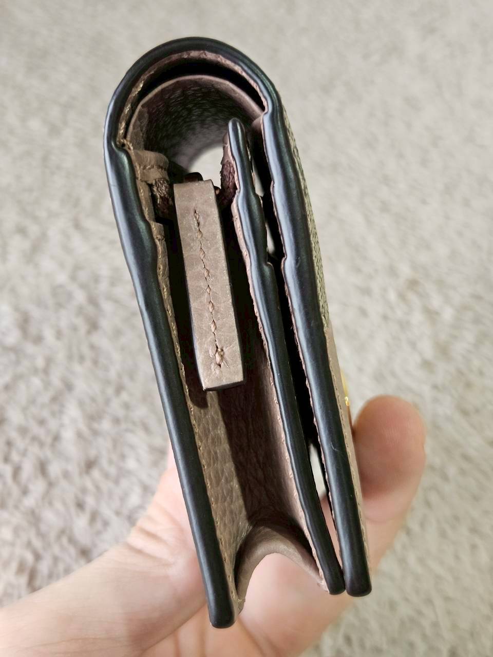 Gucci GG Marmont Bi Color Card Case Wallet