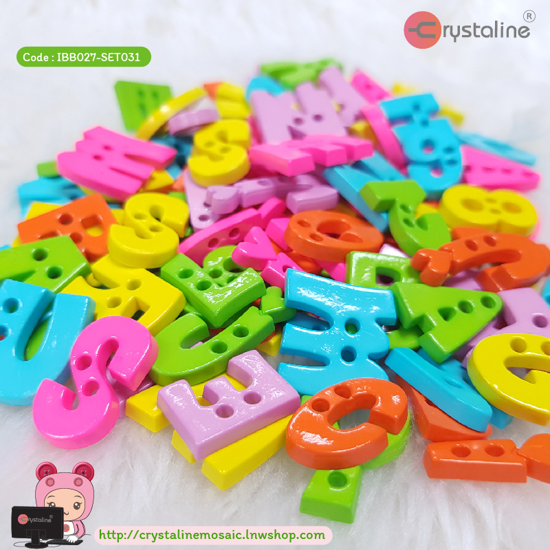 English alphabet - Candy col. (500g/pack)