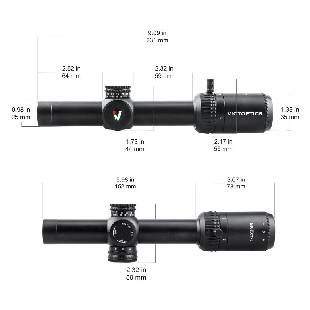 Victoptics ZOD 1-4x20IR LPVO Scope (OPSL21)
