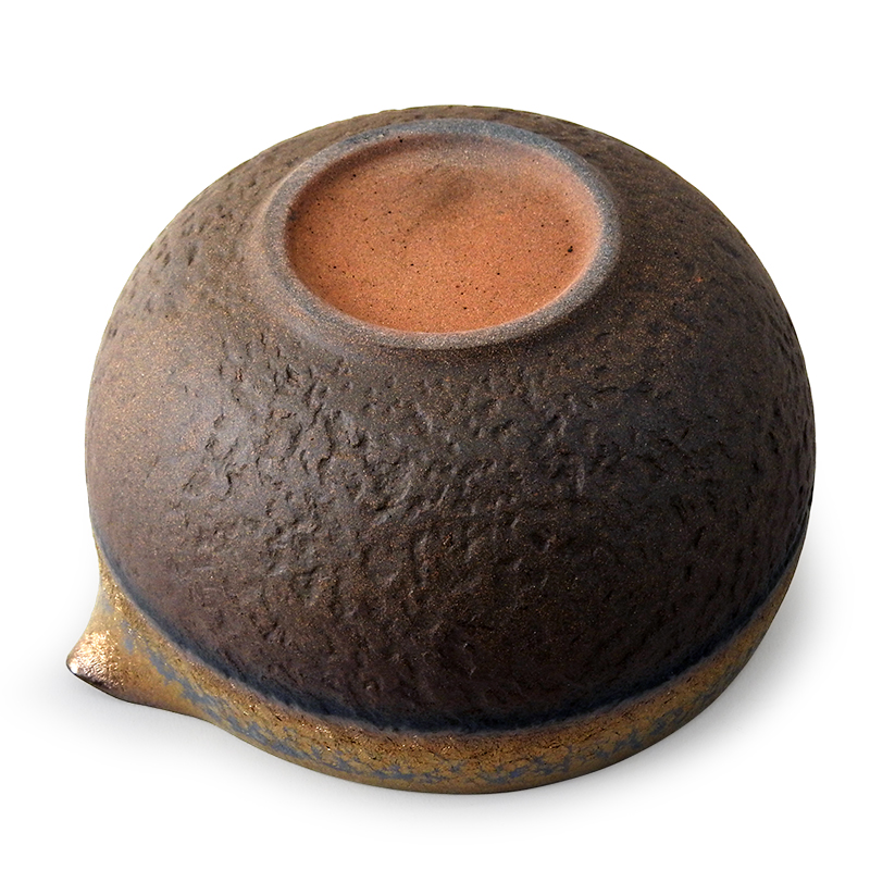 ชุดทำชาเขียวญี่ปุ่น (มัทฉะ) 4 ชิ้น พร้อมชามปากเท สีคอปเปอร์