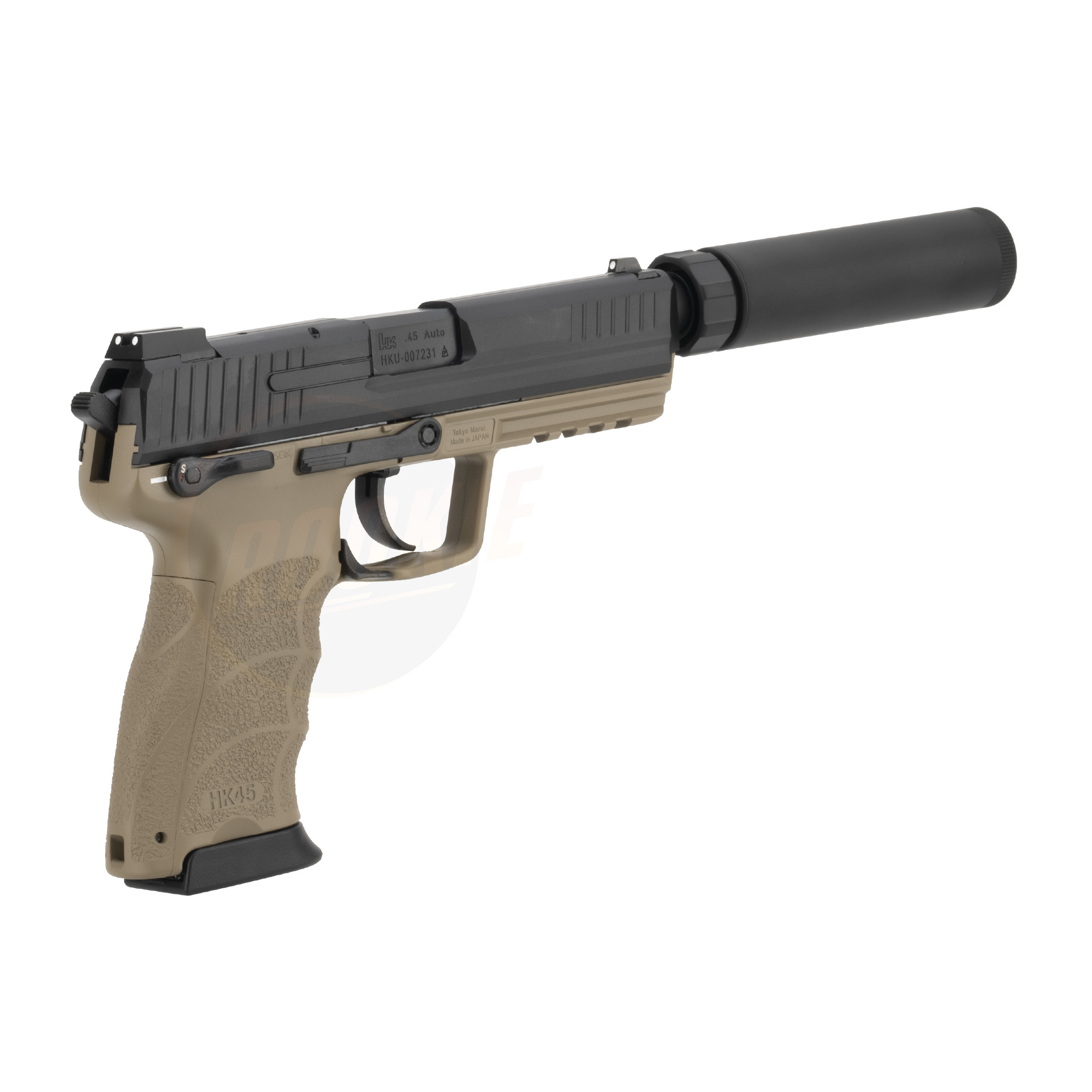 Tokyo Marui HK45 Tactical GBB (Two Tone)