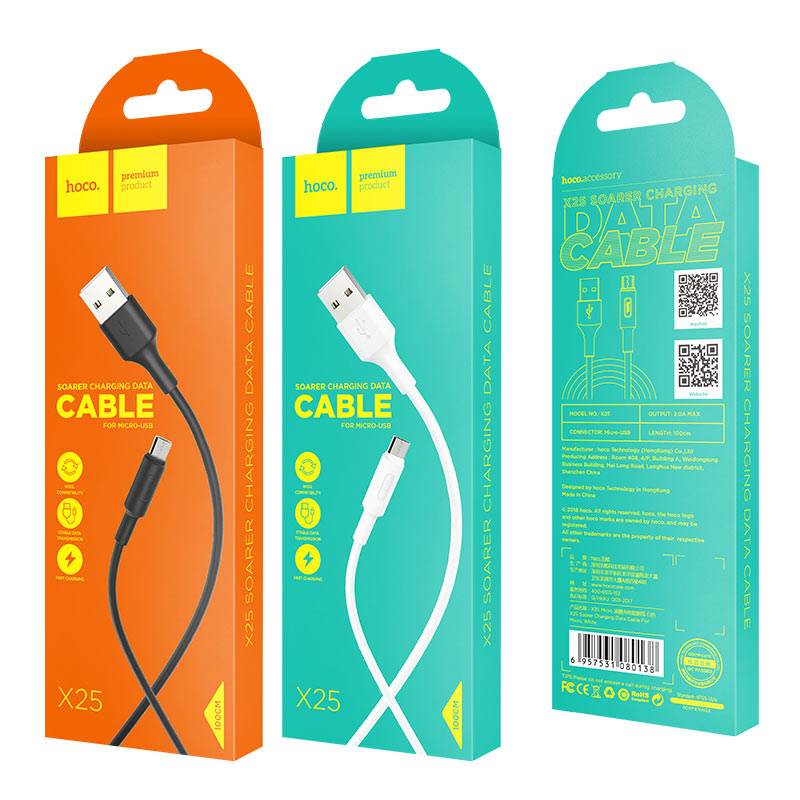 สายชาร์จ Micro USB Hoco X25