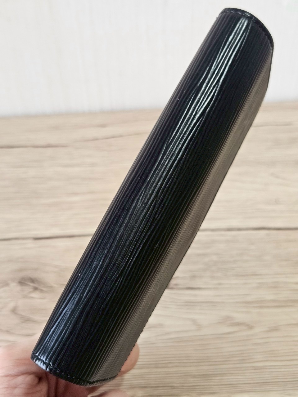 LV Epi Trifold Black Long Wallet