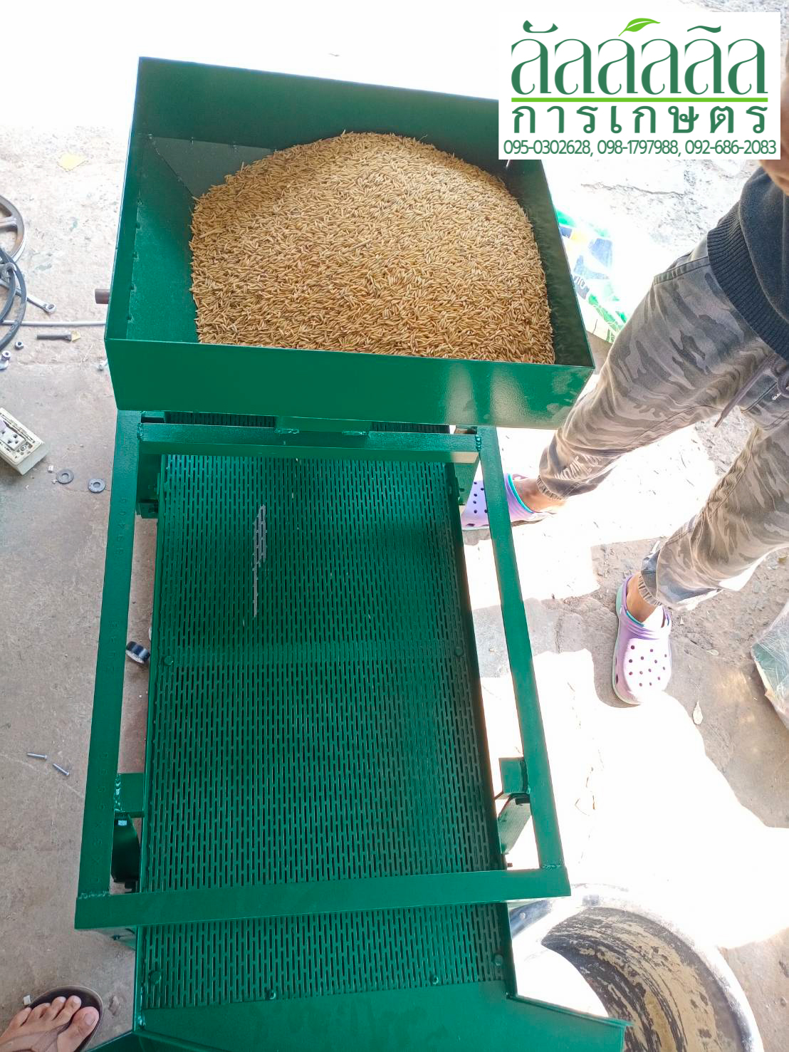 เครื่องร่อนข้าว เครื่องทำความสะอาดเมล็ดพันธุ์ข้าว เครื่องคัดเมล็ดพันธุ์ข้าว