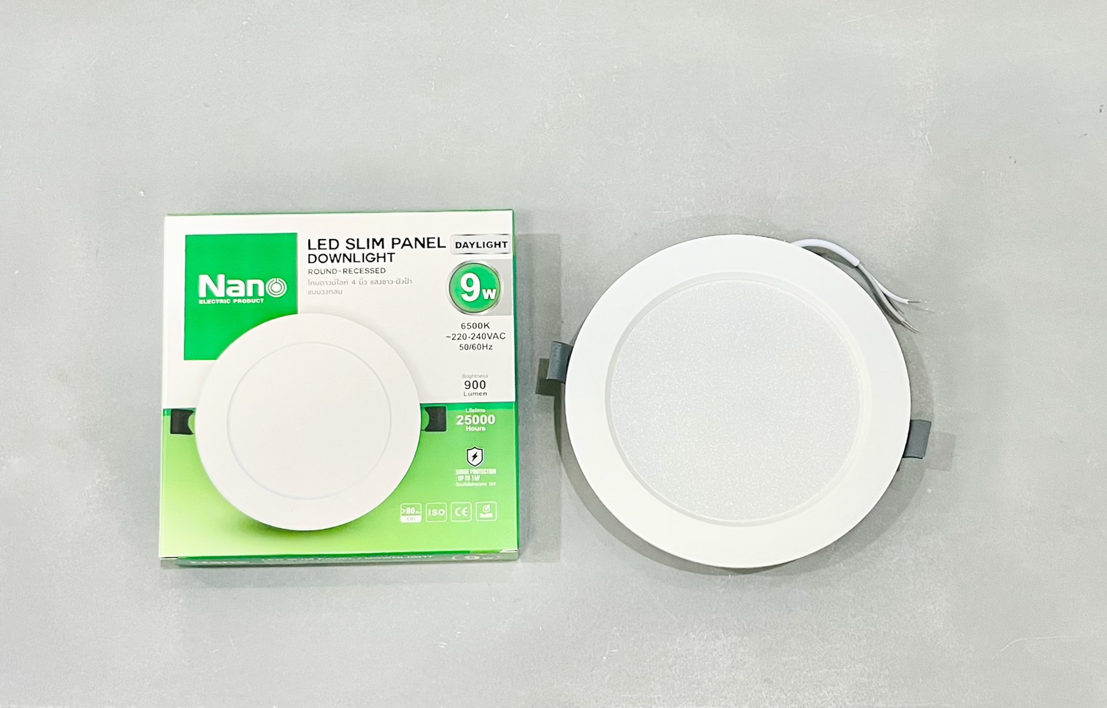 โคมดาวน์ไลท์ฝัง กลม LED แสงขาว Nano