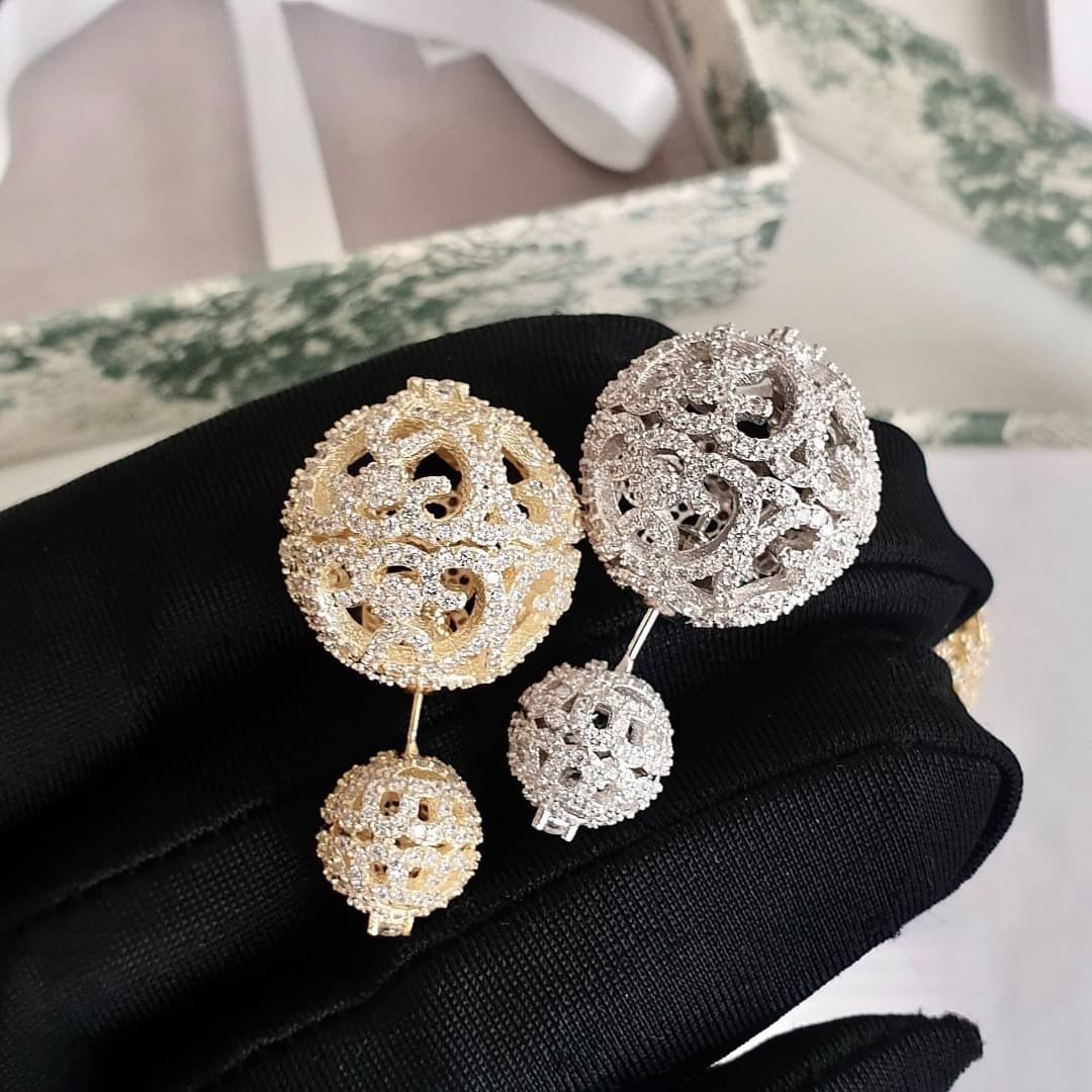 ต่างหูดิออ เพชร ต่างหู Dior tribales Earrings ต่างหู Hiend