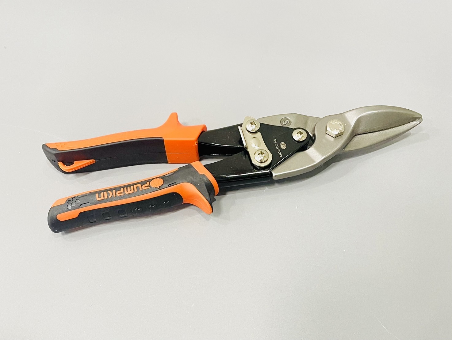 กรรไกรตัดเหล็กแผ่น พัมคิน ปากตรง 10"