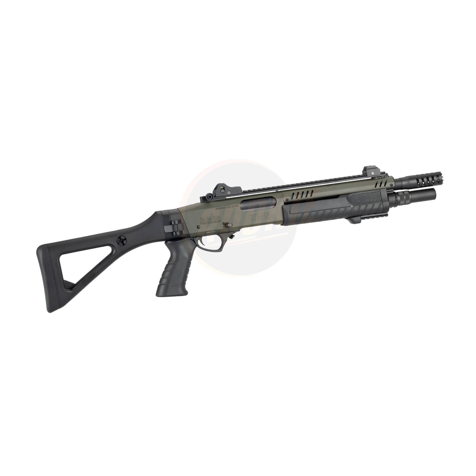 BO FABARM STF/12 Compact 11" Gas Pump Action Shotgun (OD)