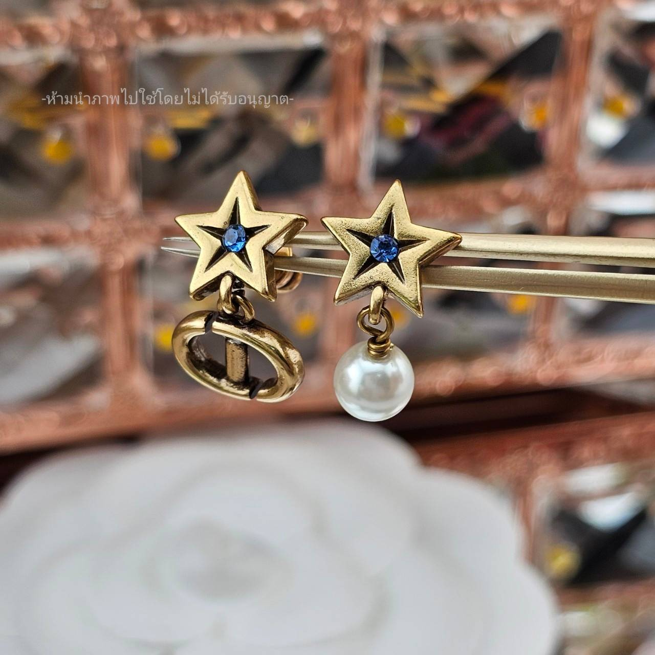 ต่างหูดิออ dior earrings ต่างหูดิออร์ ต่างหูดิออร์ หัวใจ