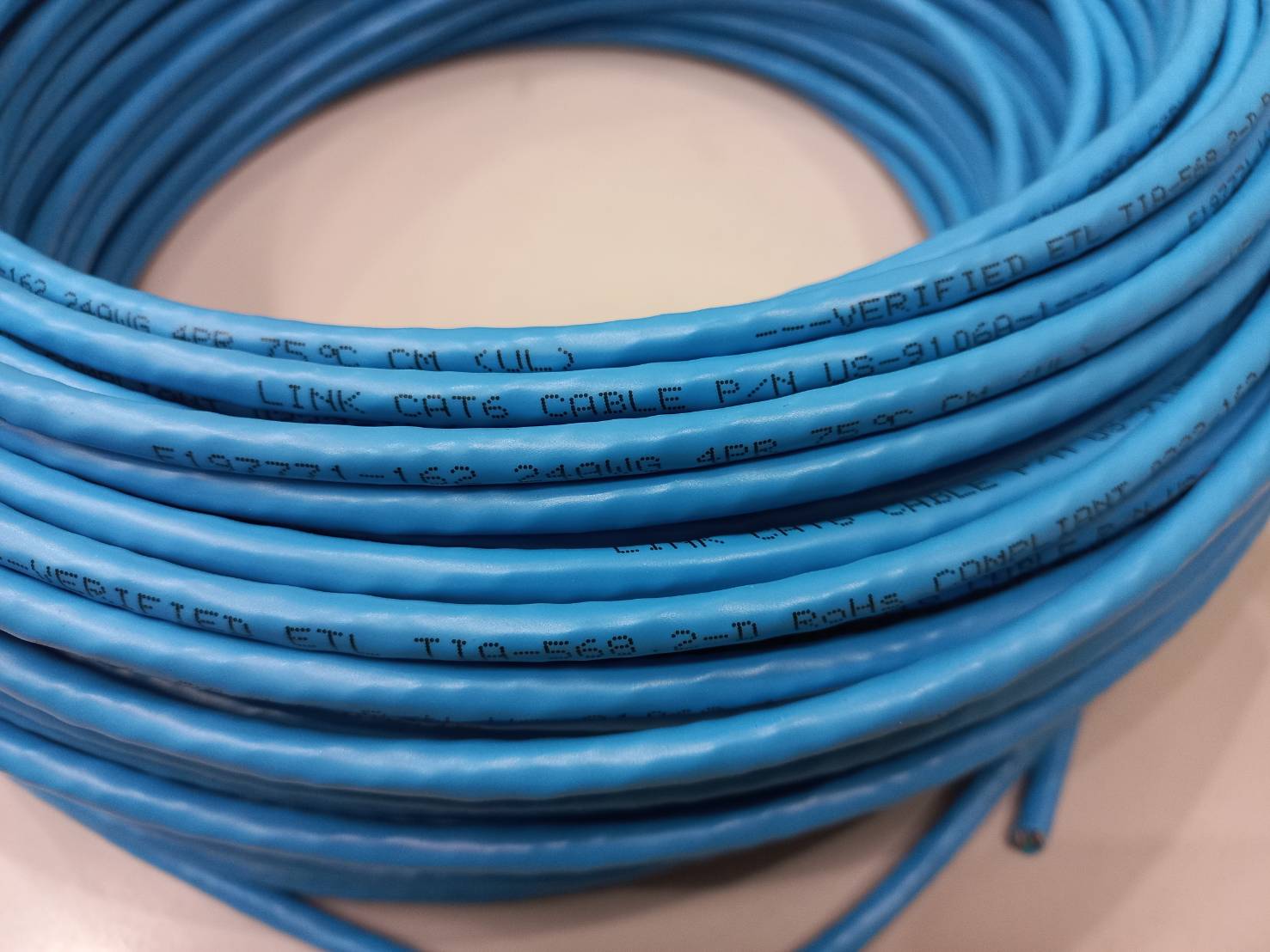 สายแลน LINK CAT6 สีฟ้า (1ม.)