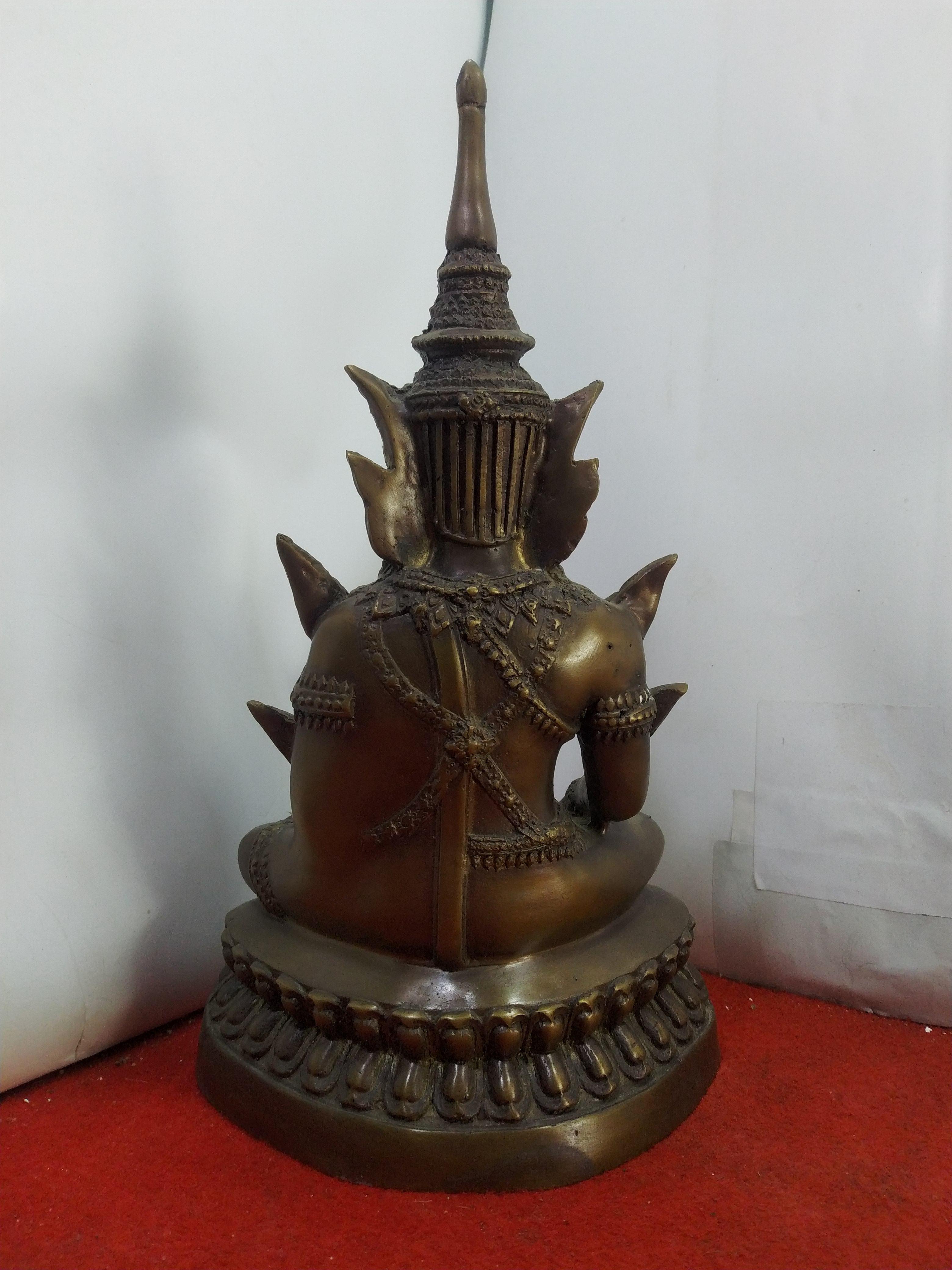 พระจักรพรรดิชัยมงคลรุ่น มหามงคลเศรษฐี หน้าตัก 5 นิ้ว เนื้อทองเหลืองสำริด