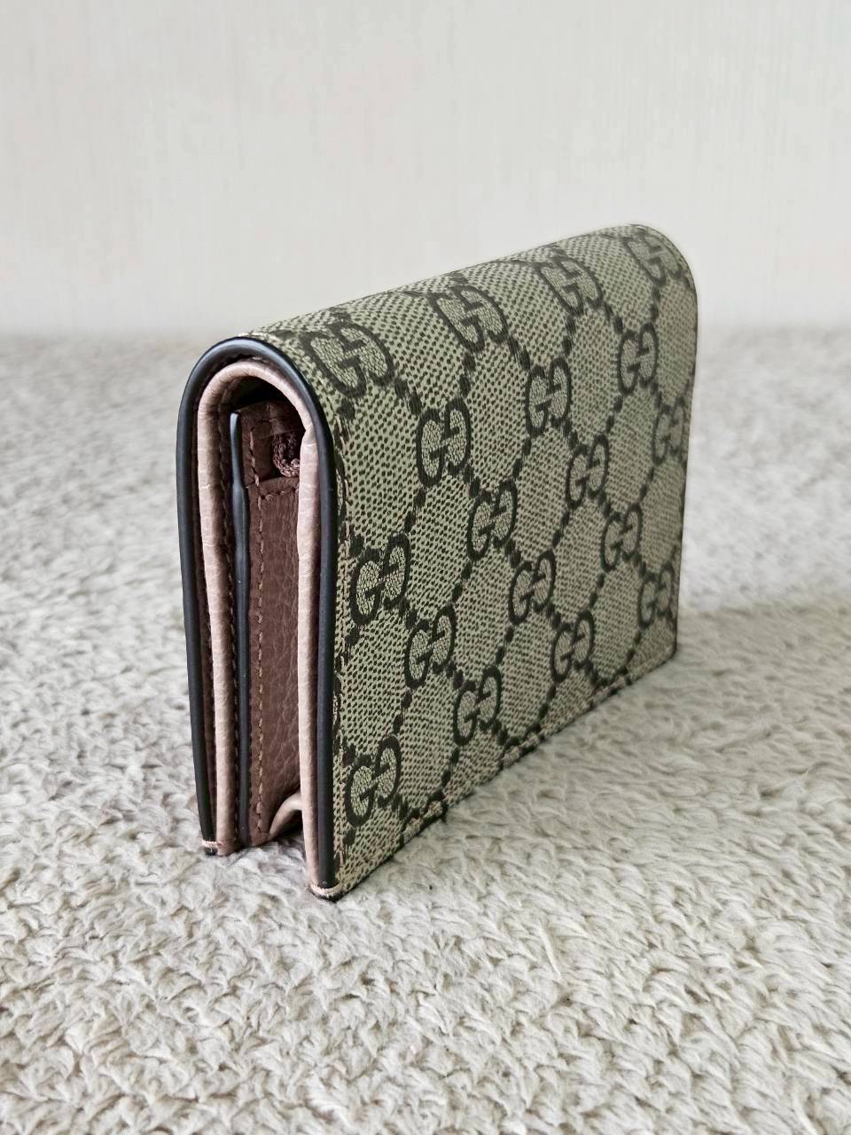 Gucci GG Marmont Bi Color Card Case Wallet