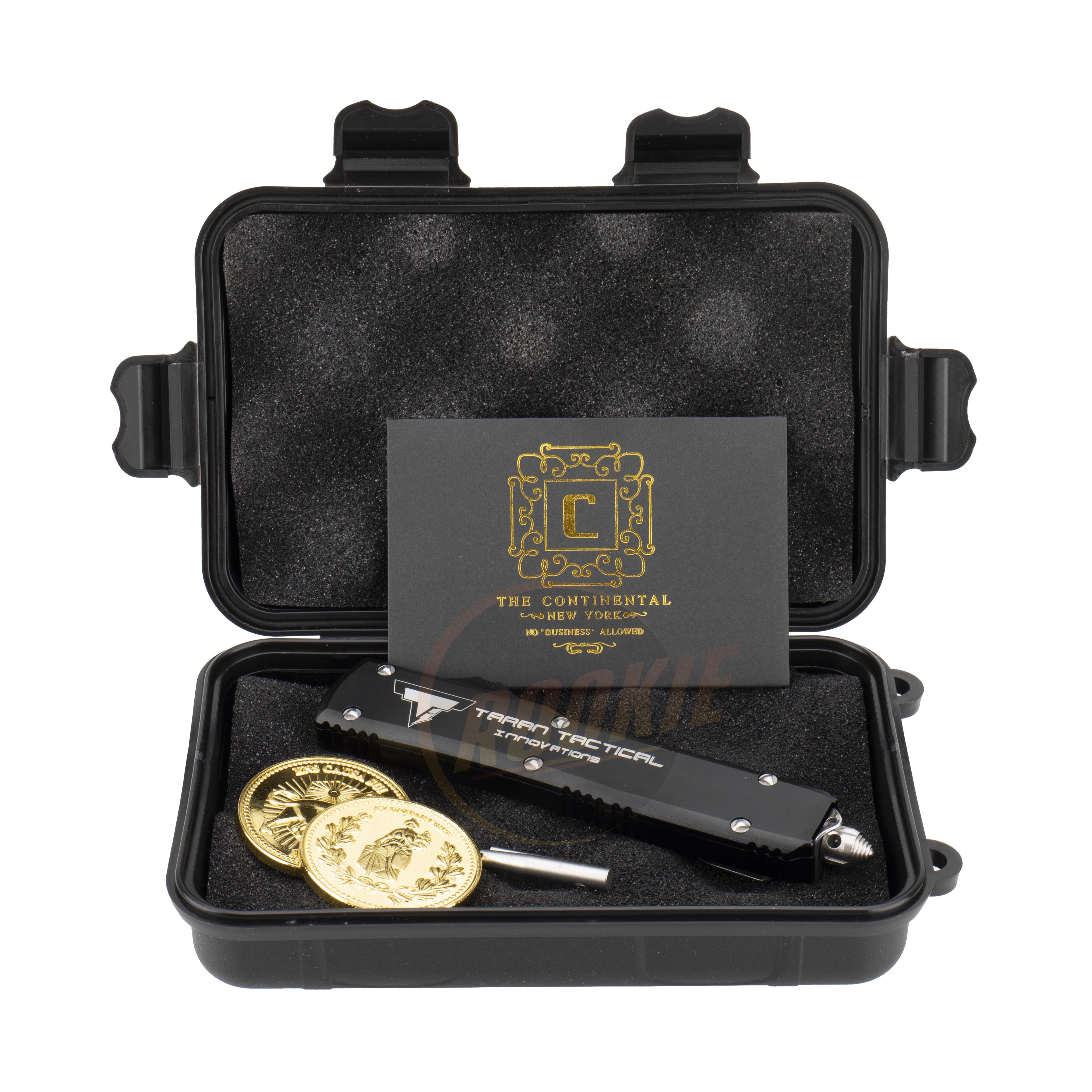 MF TTI Style CNC Stainless Steel Portable Telescopic Comb Hair with Coin Set