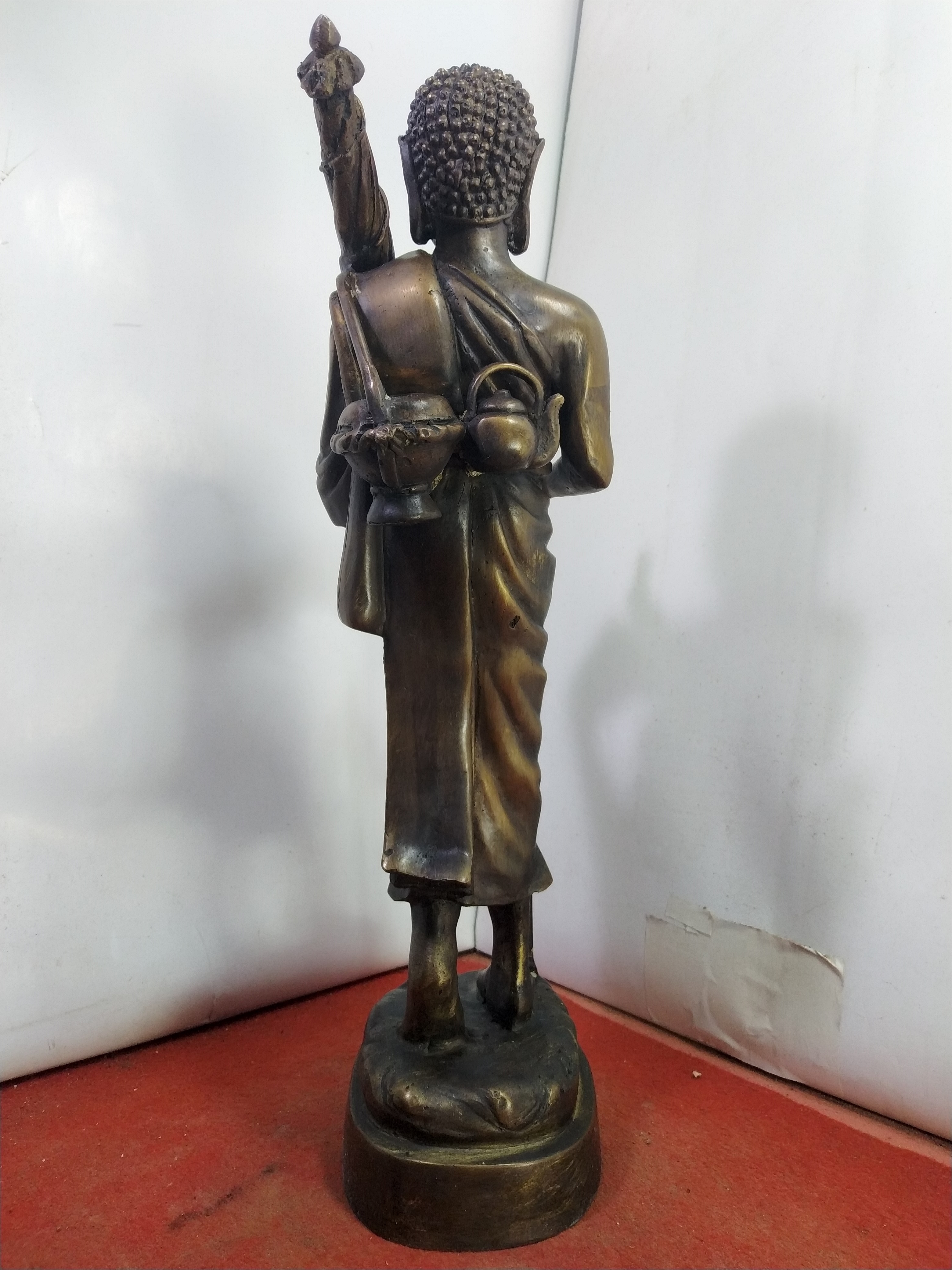 พระสิวลี พระอรหันต์แห่งโชคลาภ สูง 13 นิ้ว เนื้อโลหะทองเหลืองสำริด