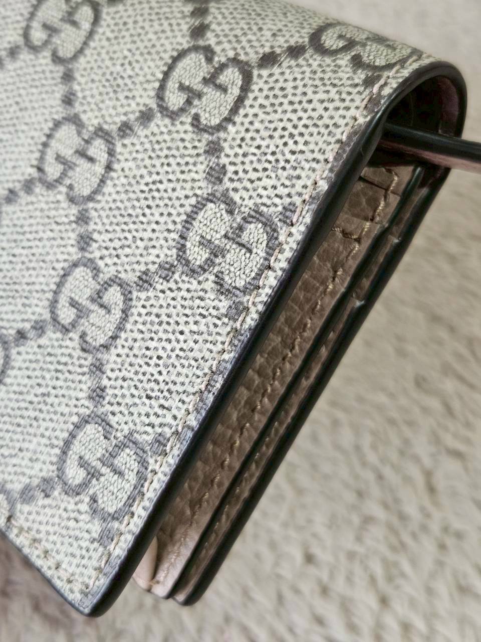 Gucci GG Marmont Bi Color Card Case Wallet