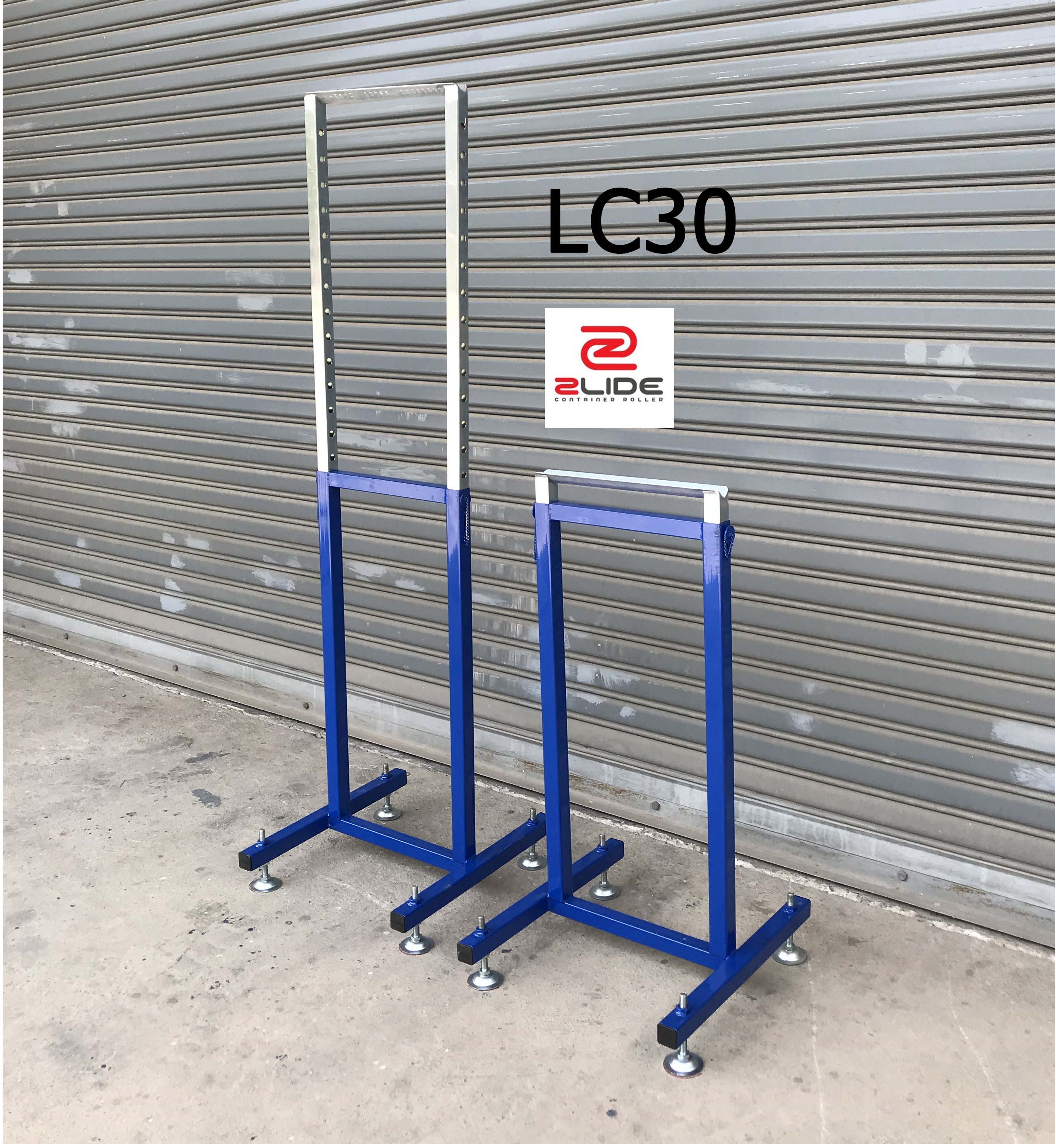Zlide Container Roller ขาตั้ง รางลูกกลิ้ง LC30 สำหรับ ลูกกลิ้ง 30 cm สูงปรับได้ 100 - 170 cm
