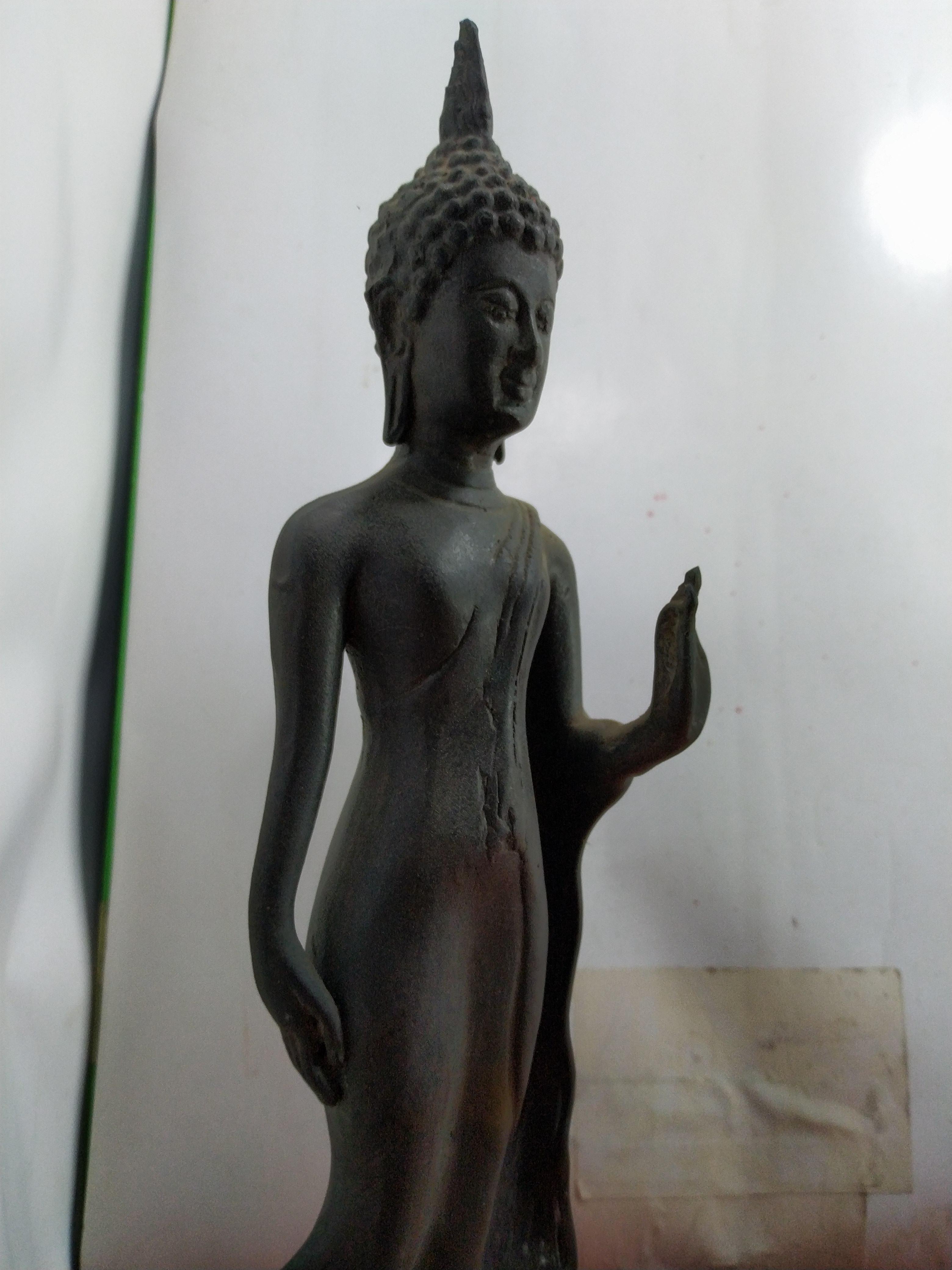 พระพุทธ ปางลีลา สูง 13 นิ้ว เนื้อสำริด