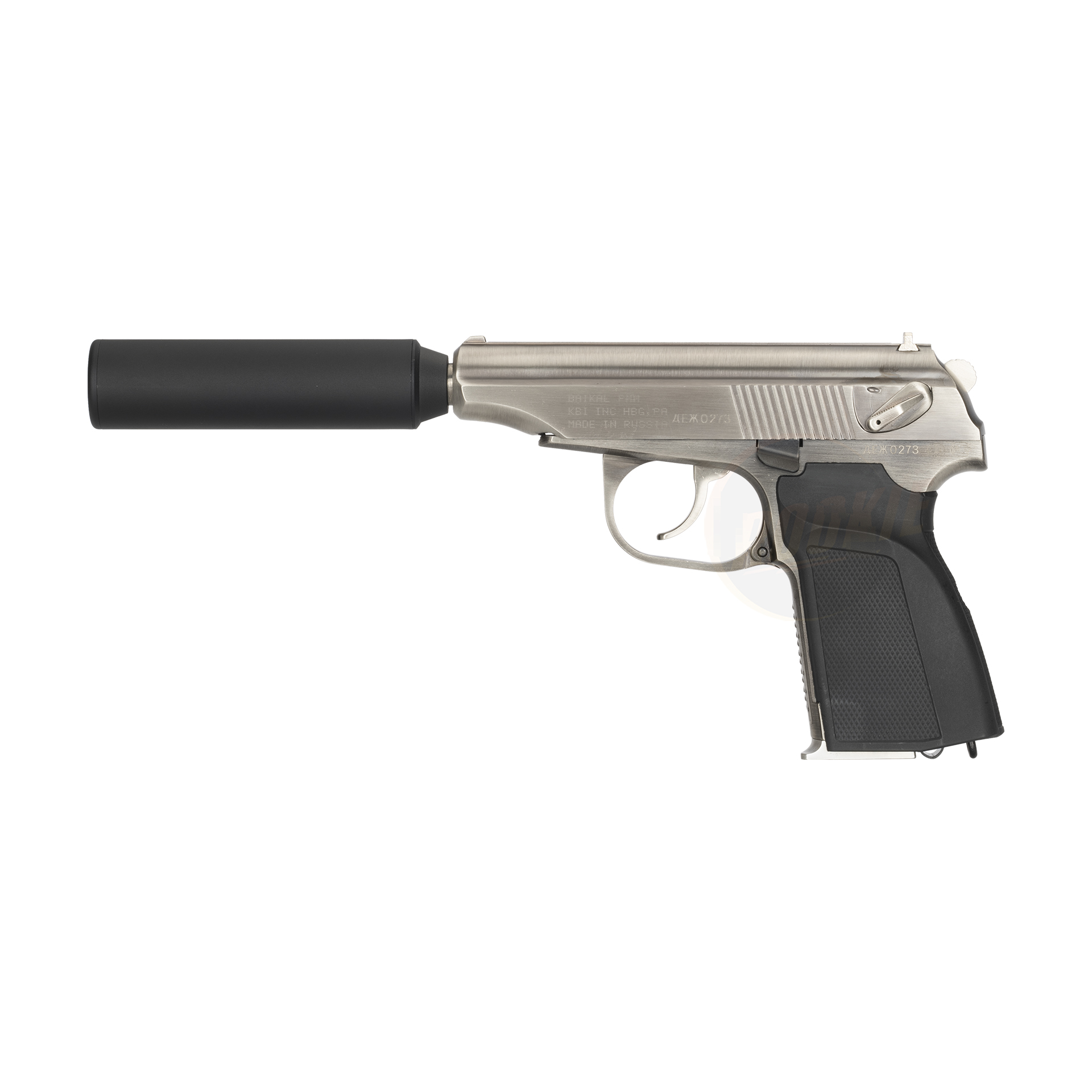 WE Makarov 654K with Silencer (Silver)