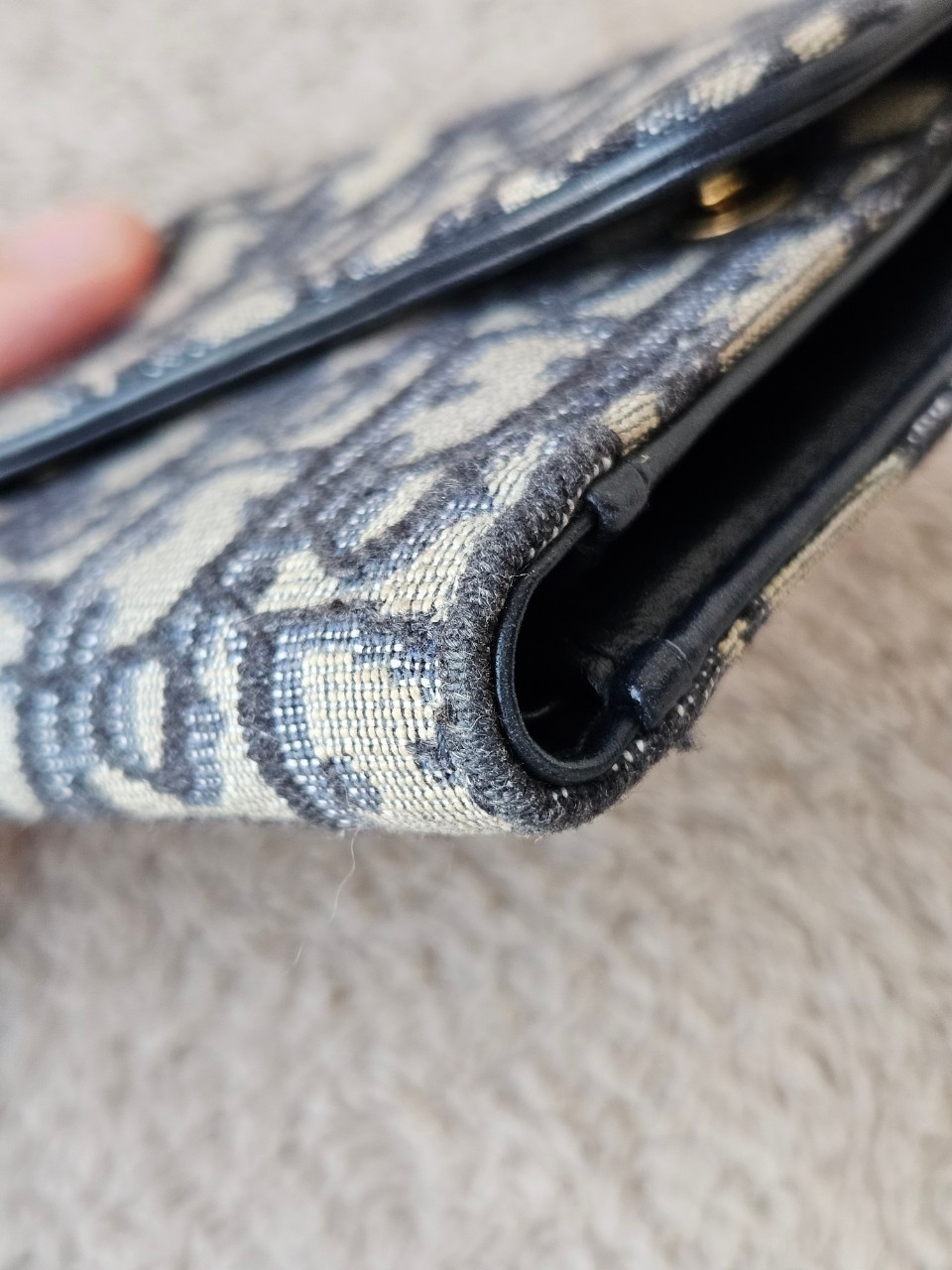 Dior Saddle Lotus Trifold Wallet