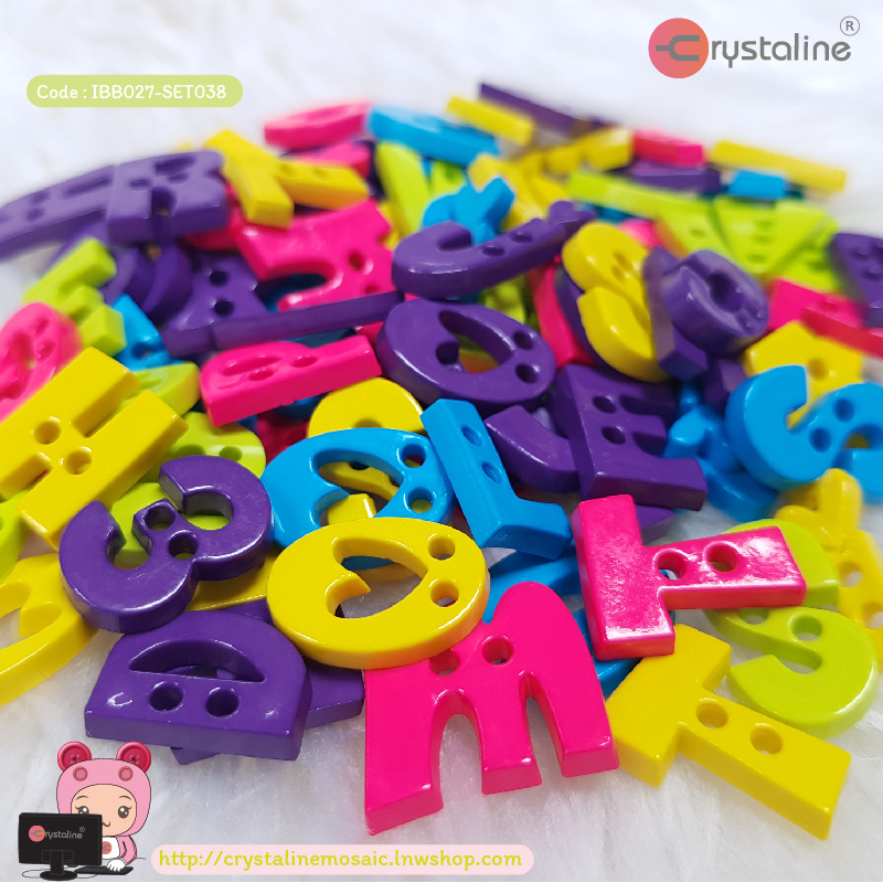 English alphabet - Carnival col. (500g/pack)