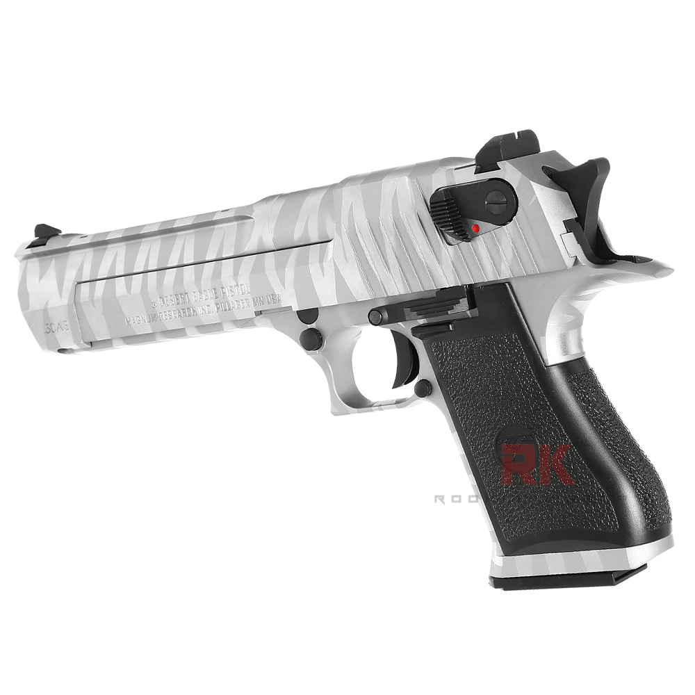 Cybergun (WE) Desert Eagle Tiger Stripe .50AE GBB Pistol - Silver