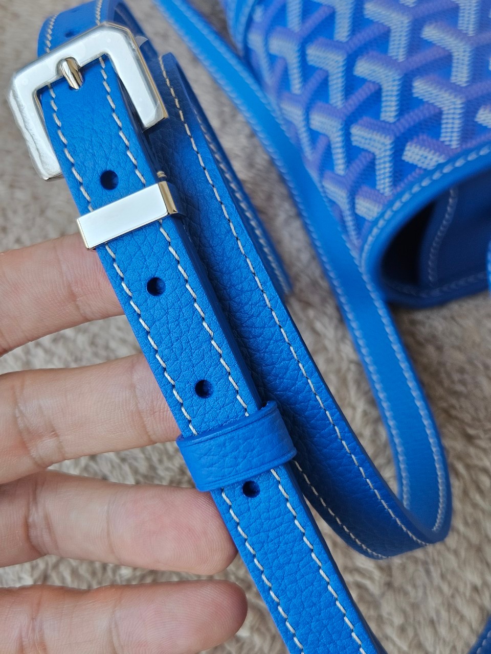 Goyard Belvedere PM sky blue
