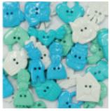Love button - Baby blue col. (100g/pack)