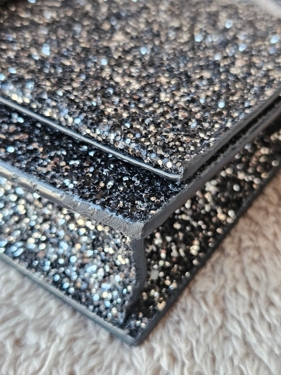 YSL 452159 Kate Bag in Black Sequins 7.5