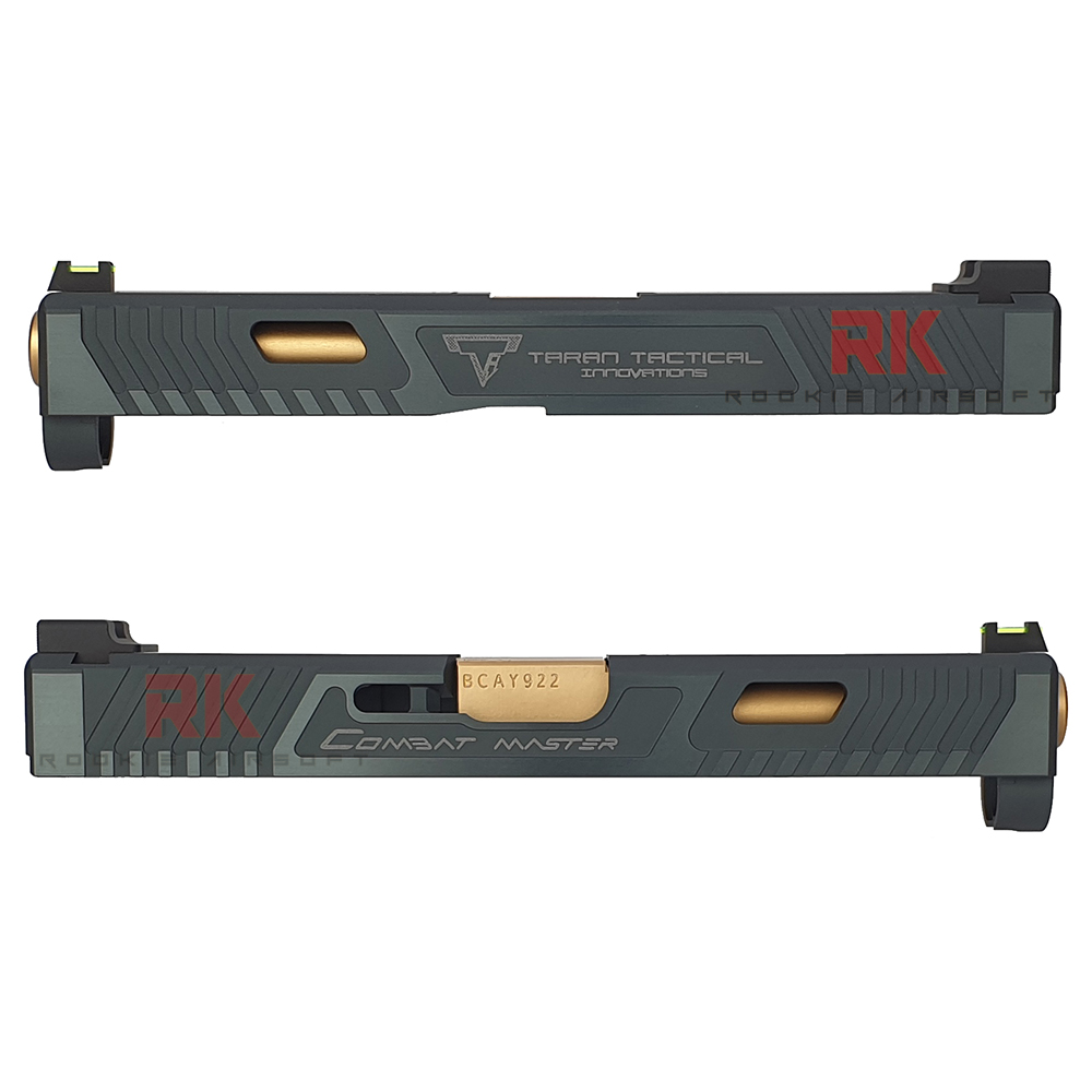 NOVA CNC Aluminum TTI G17 Slide Set for Marui G17 Gen4 (Shiny Black)