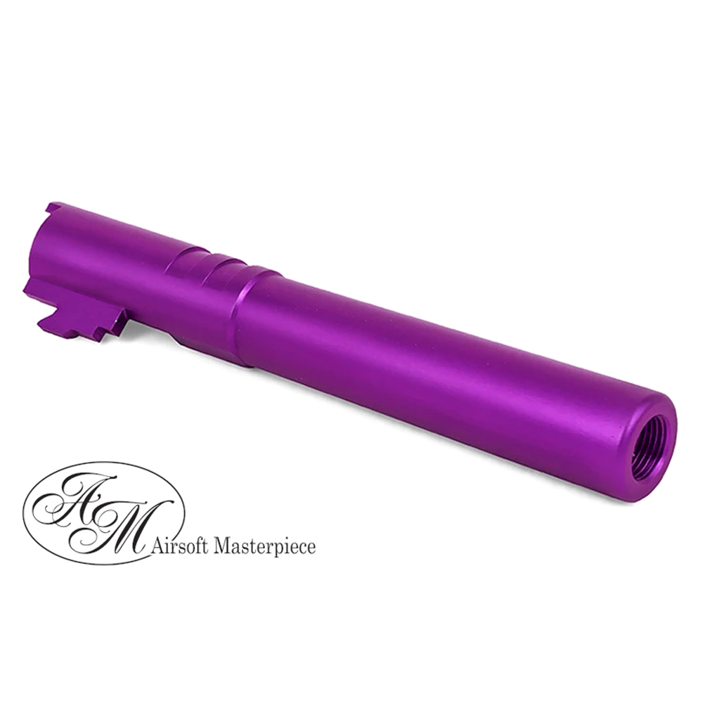 Airsoft Masterpiece .45 ACP ALUMIINUM Threaded Fix Outer Barrel for Hi-CAPA 5.1 (Purple)