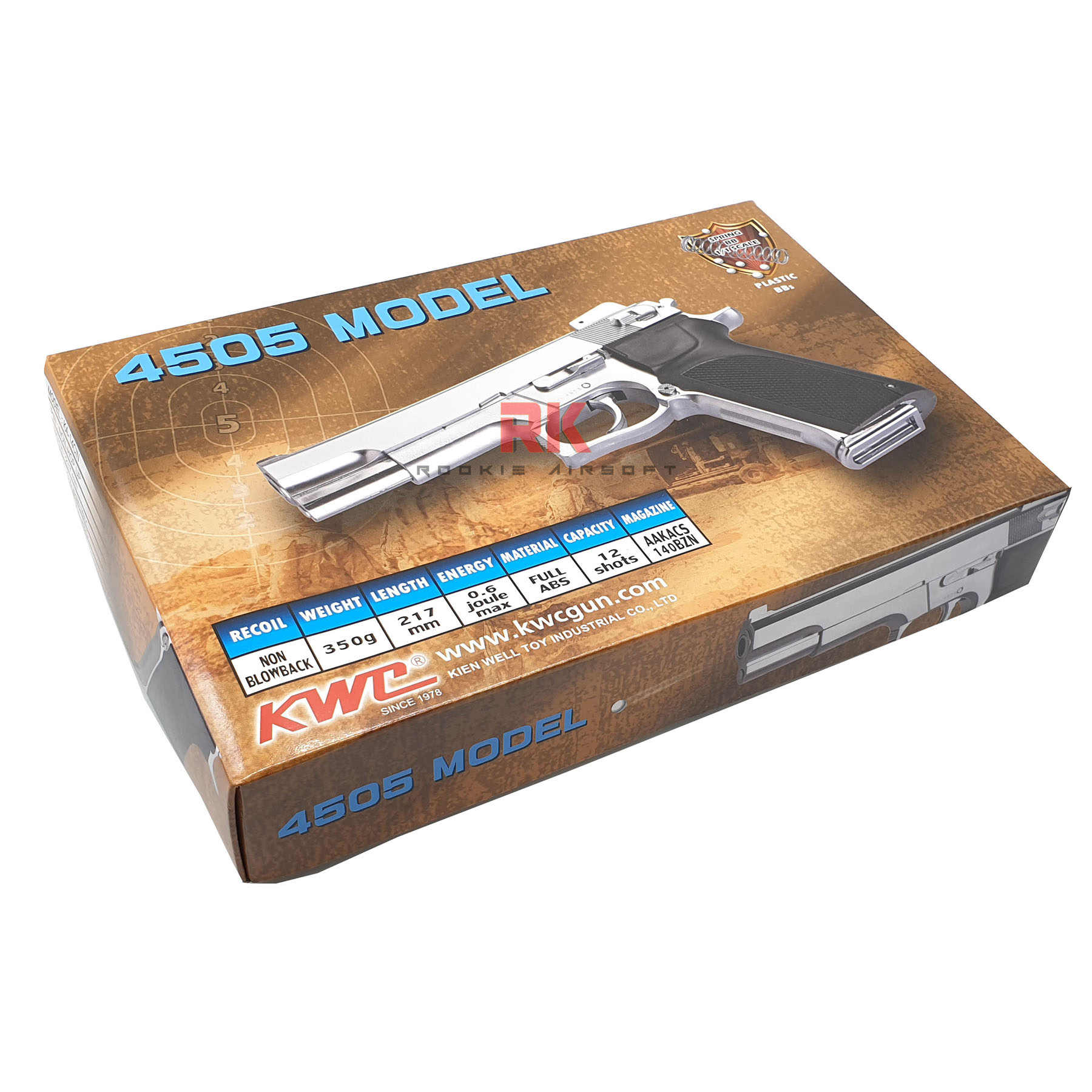 KWC 4505 S&W M945 Silver - Spring Action