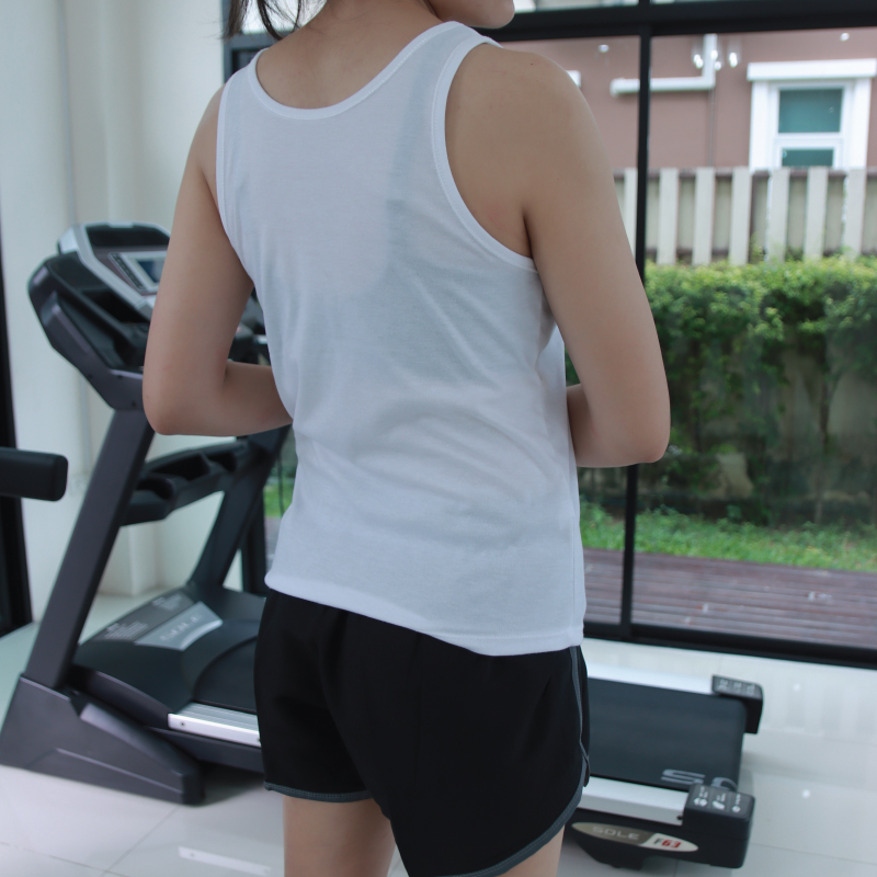 ขายส่ง เสื้อกล้าม เสื้อทับ ผ้าเนื้อดี ผลิตโรงงานไทย สีขาว (ราคาต่อโหล) nongnini1988