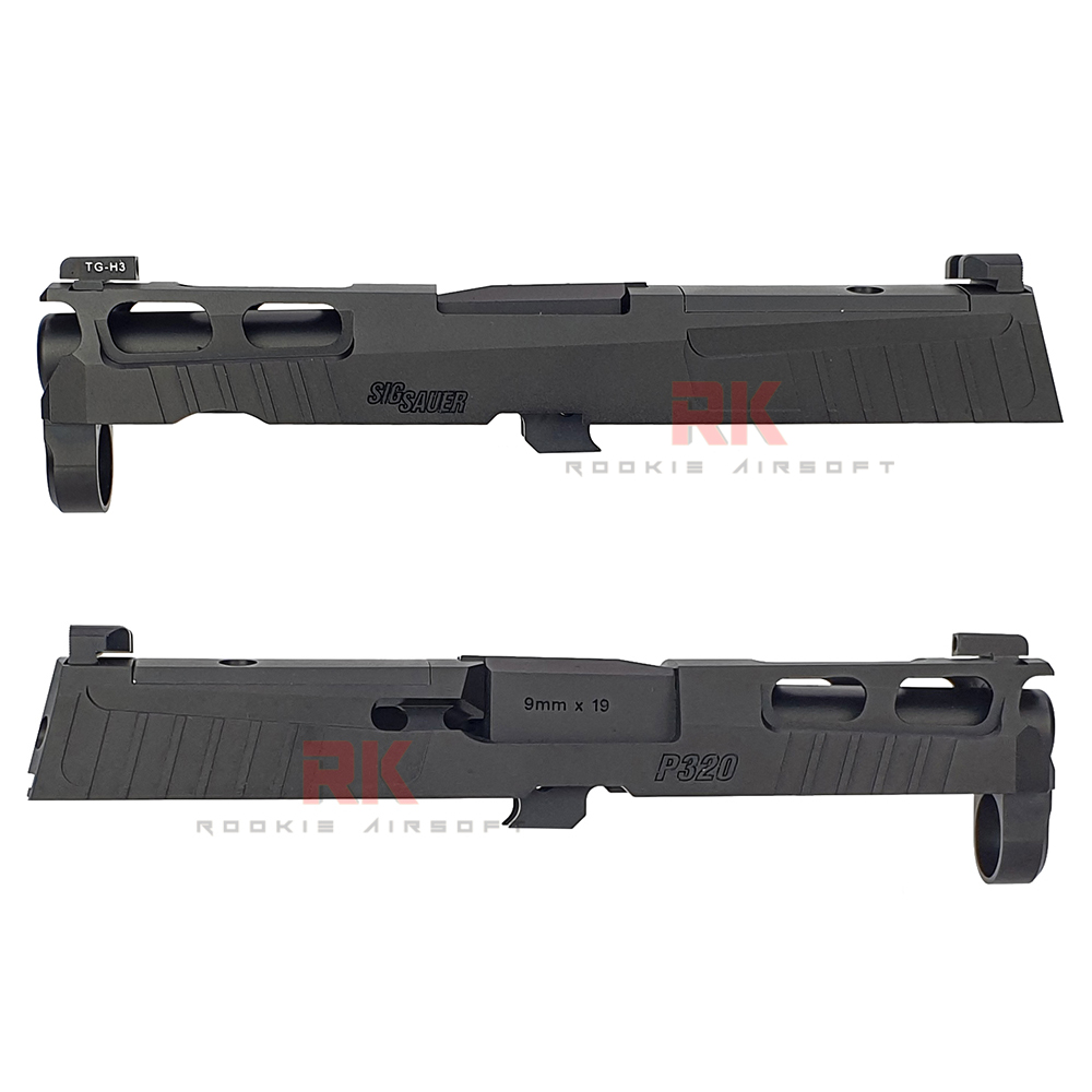 Bomber CNC Aluminum PRO-CUT (3.9 inch) Slide Kit for SIG AIR P320 M18 (Black)