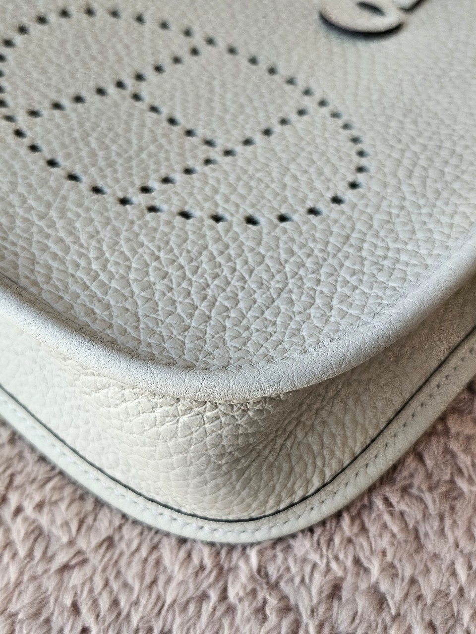 Hermes Evelyne mini size16 stamp B (2023) สี Gris Neve