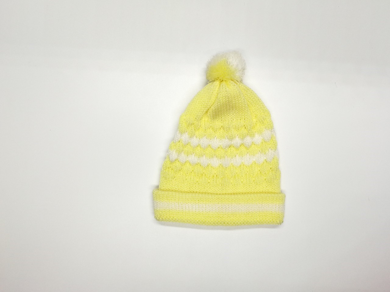 ขายส่ง หมวกไหมพรมเด็กแรกเกิด รุ่นหมวกน้อยหน่าพื้นสี (ราคาต่อโหล) nongnini1988