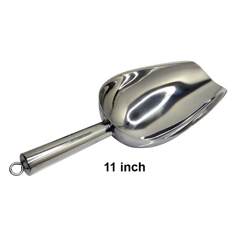Stainless steel ice scoop 11 inch 1606-027