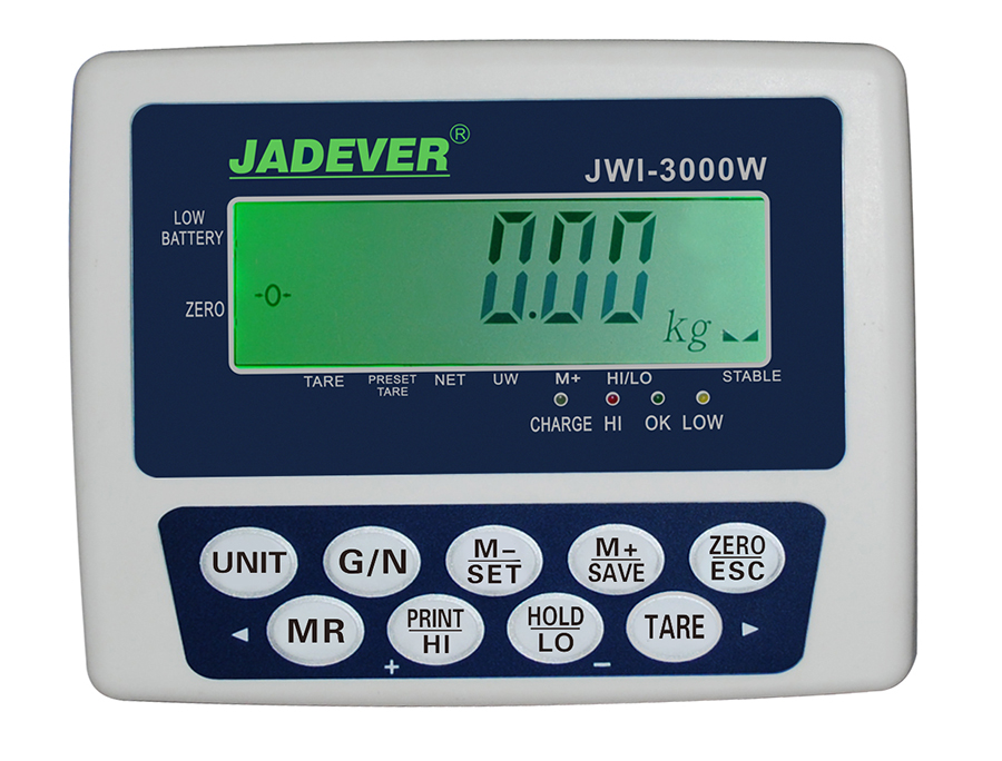 JADEVER เครื่องชั่งตั้งพื้น ขนาดแท่นชั่ง 30x40Cm JWI 3000W
