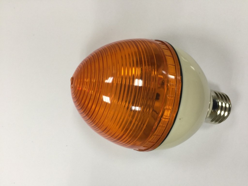 ไฟกระพริบใหญ่ - สีส้ม เเพก2 (JC916)