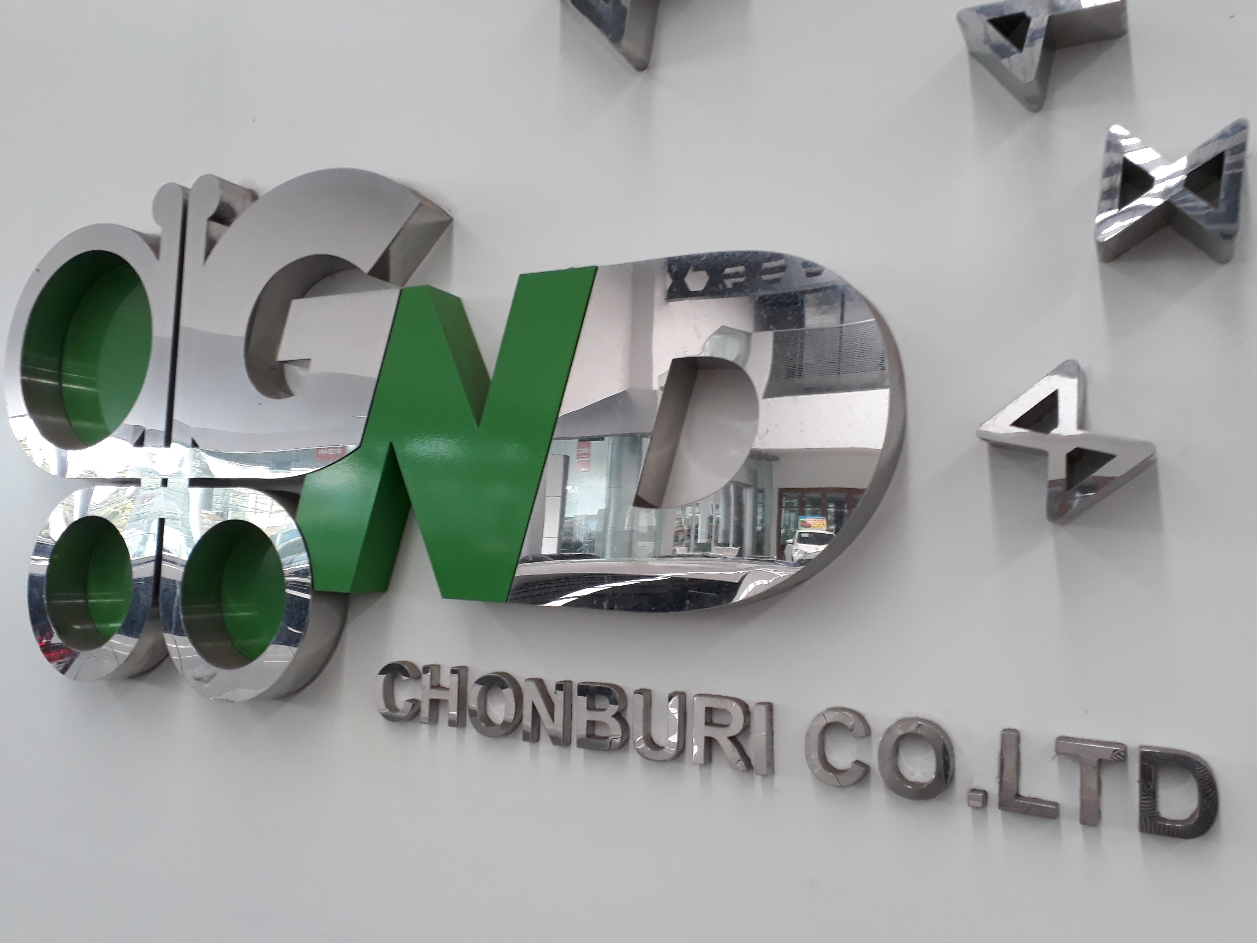 อักษรแสตนเลสยกขอบ อักษรซิงค์ยกขอบทำสีอุตสาหกรรม พ่น อบ สีด้าน สีเงา ทุกแบบราคาโรงงาน