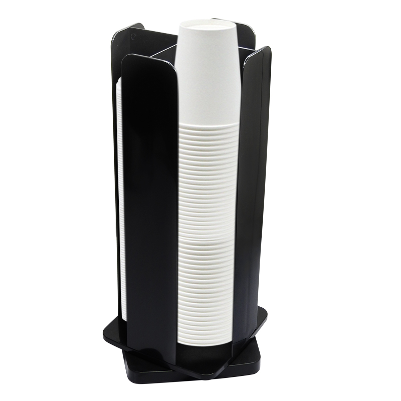 ที่ใส่แก้วกาแฟ หรือ แก้วเครื่องดื่มพลาสติก 4 ช่อง ฐานหมุนได้ 360 องศา