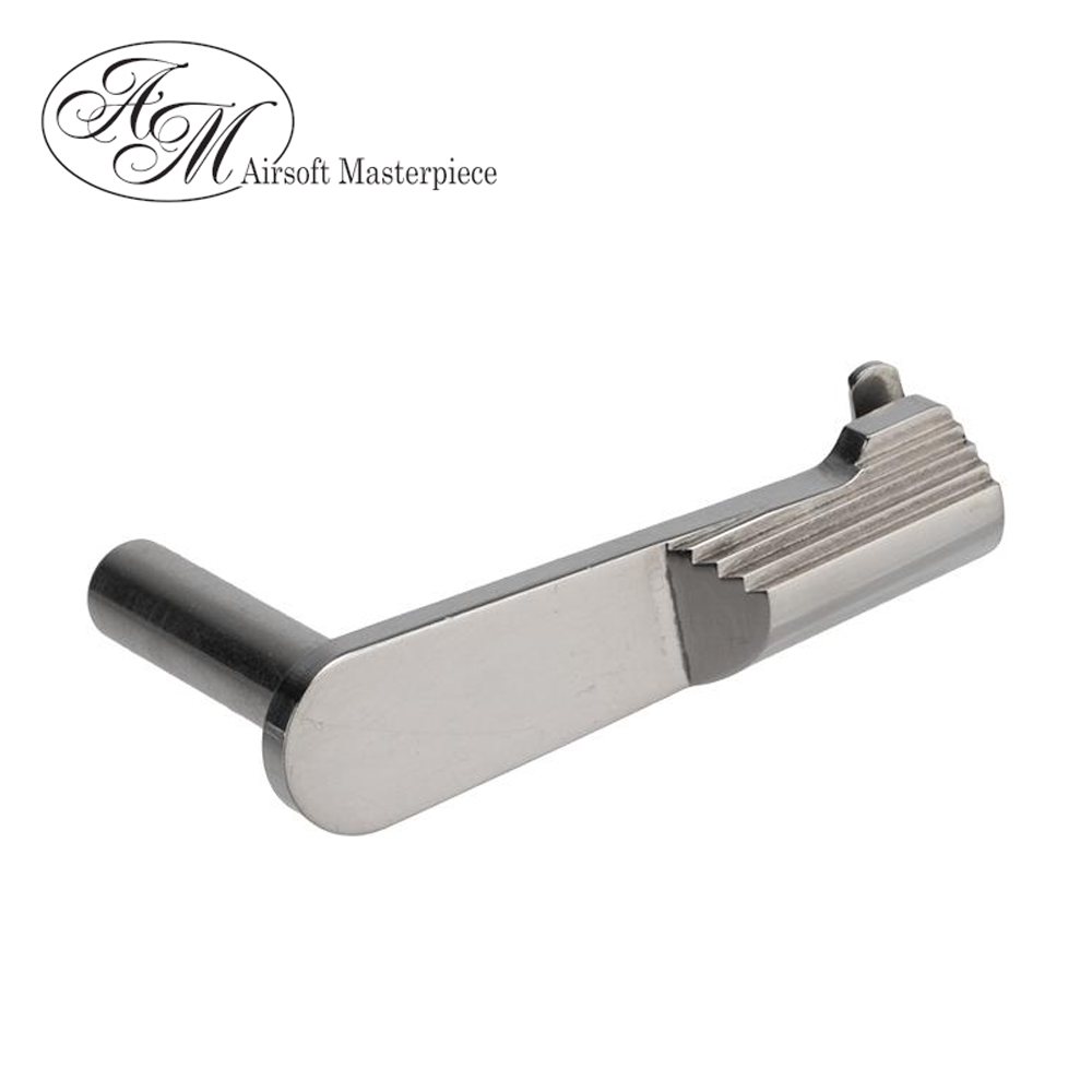 Airsoft Masterpiece CNC Steel Slide Stop - Type 1 (Silver)