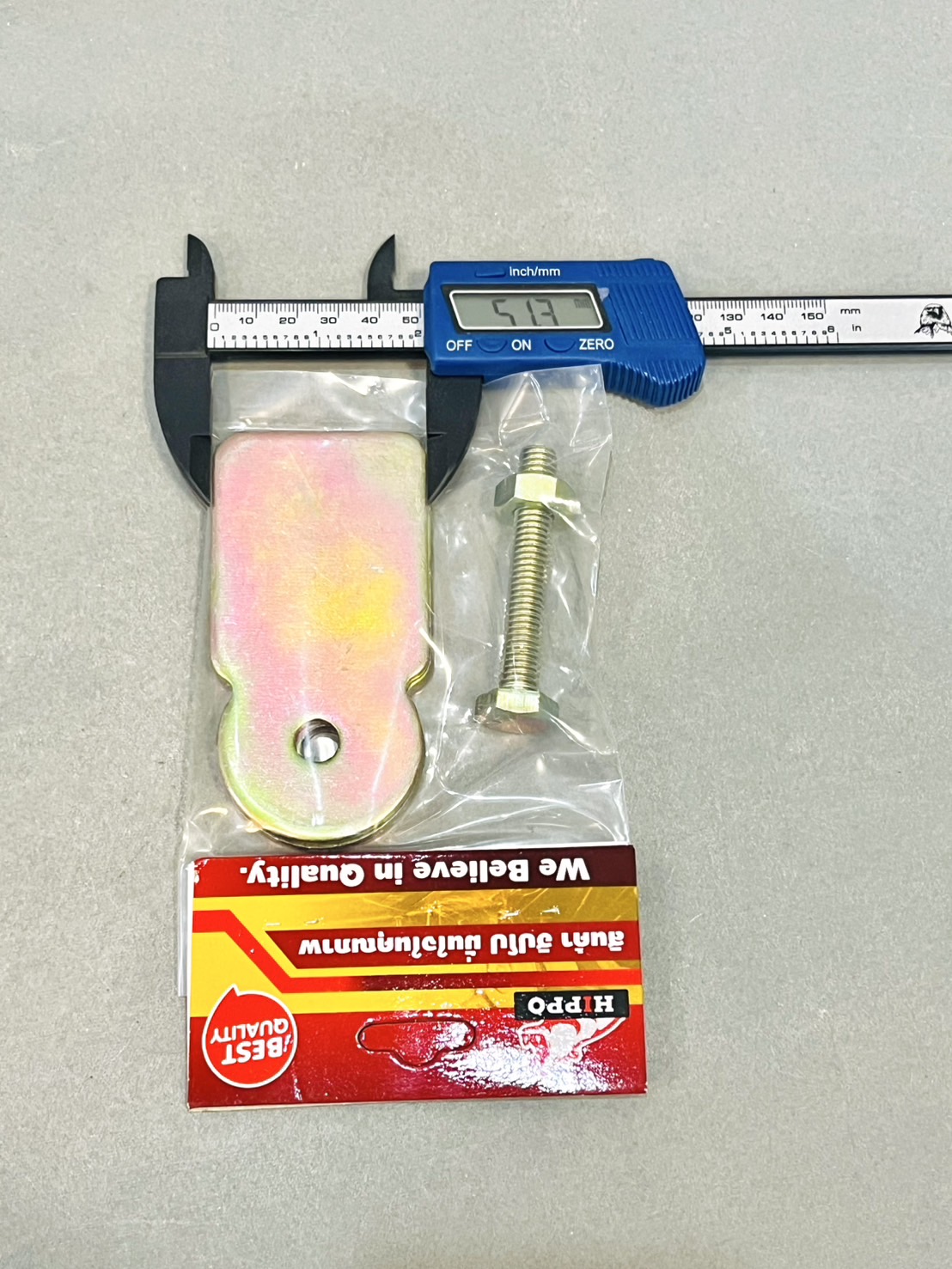 ฝาประกบขาเดี่ยว 3" พร้อมน็อต (ครบชุด ฝา2+น็อต1)