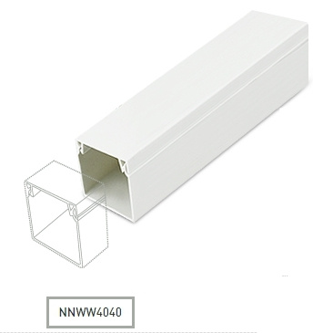 รางเก็บสาย สีขาว 2ม. (สี่เหลี่ยม) นาโน