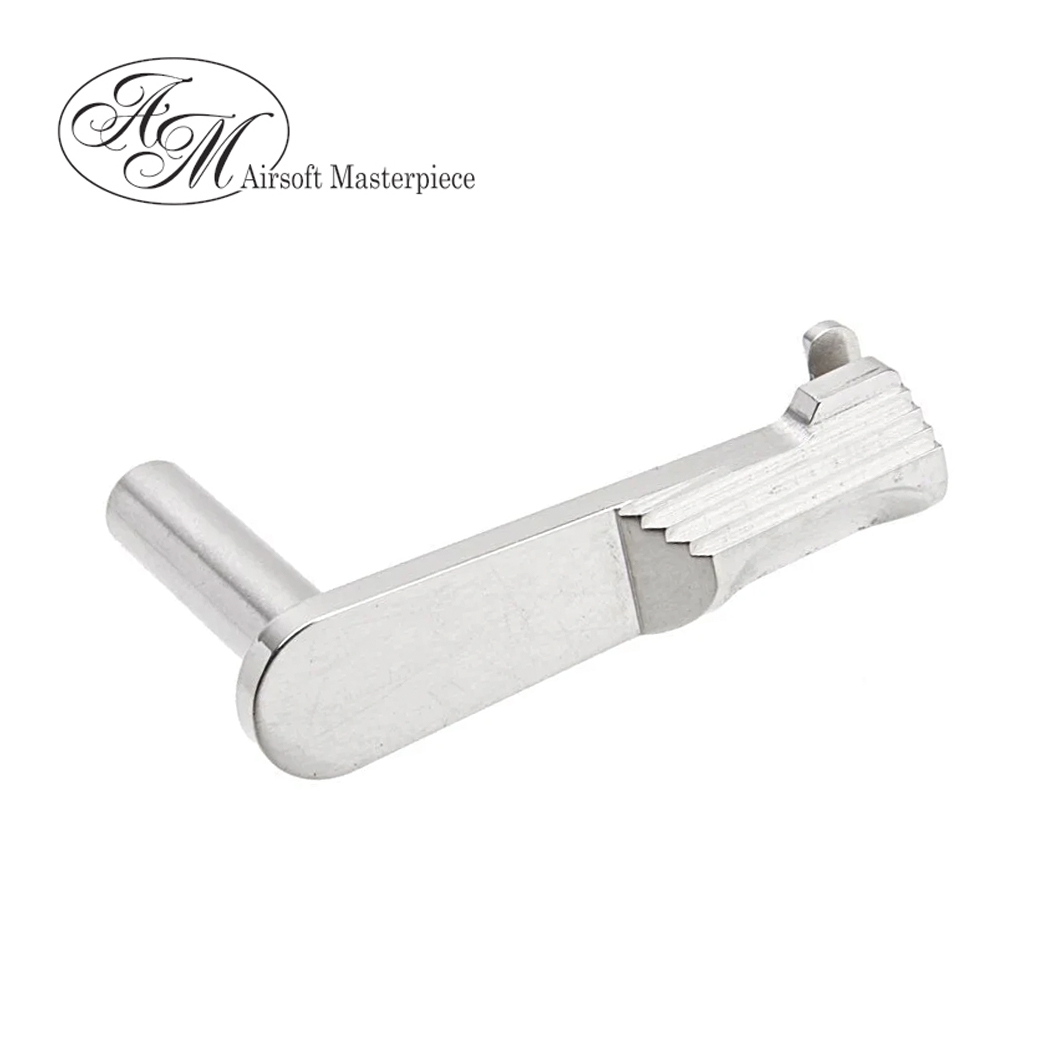Airsoft Masterpiece CNC Steel Slide Stop Type 3 - STI (Silver)