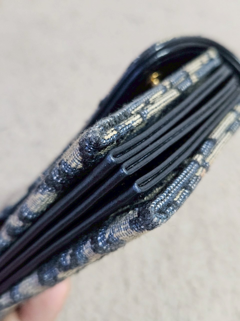 Dior Saddle 5 Gusset Card Holder Blue Dior Oblique Jacquard