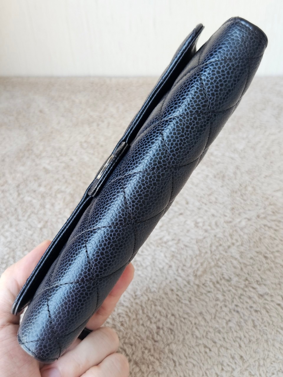 Chanel Sarah Black Cavier SHW