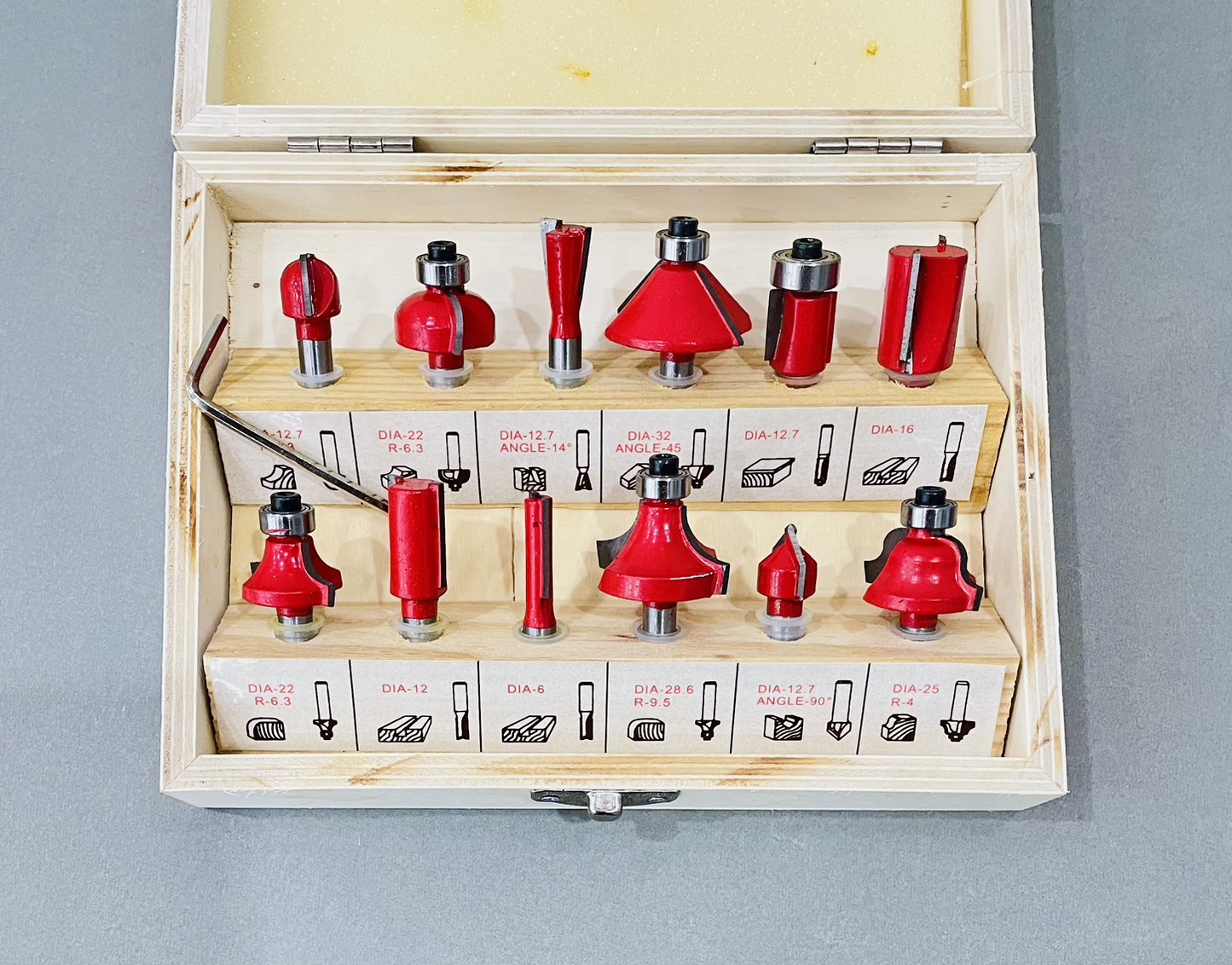 ดอกเราท์เตอร์ EagleOne 1/4" 12ตัวชุด